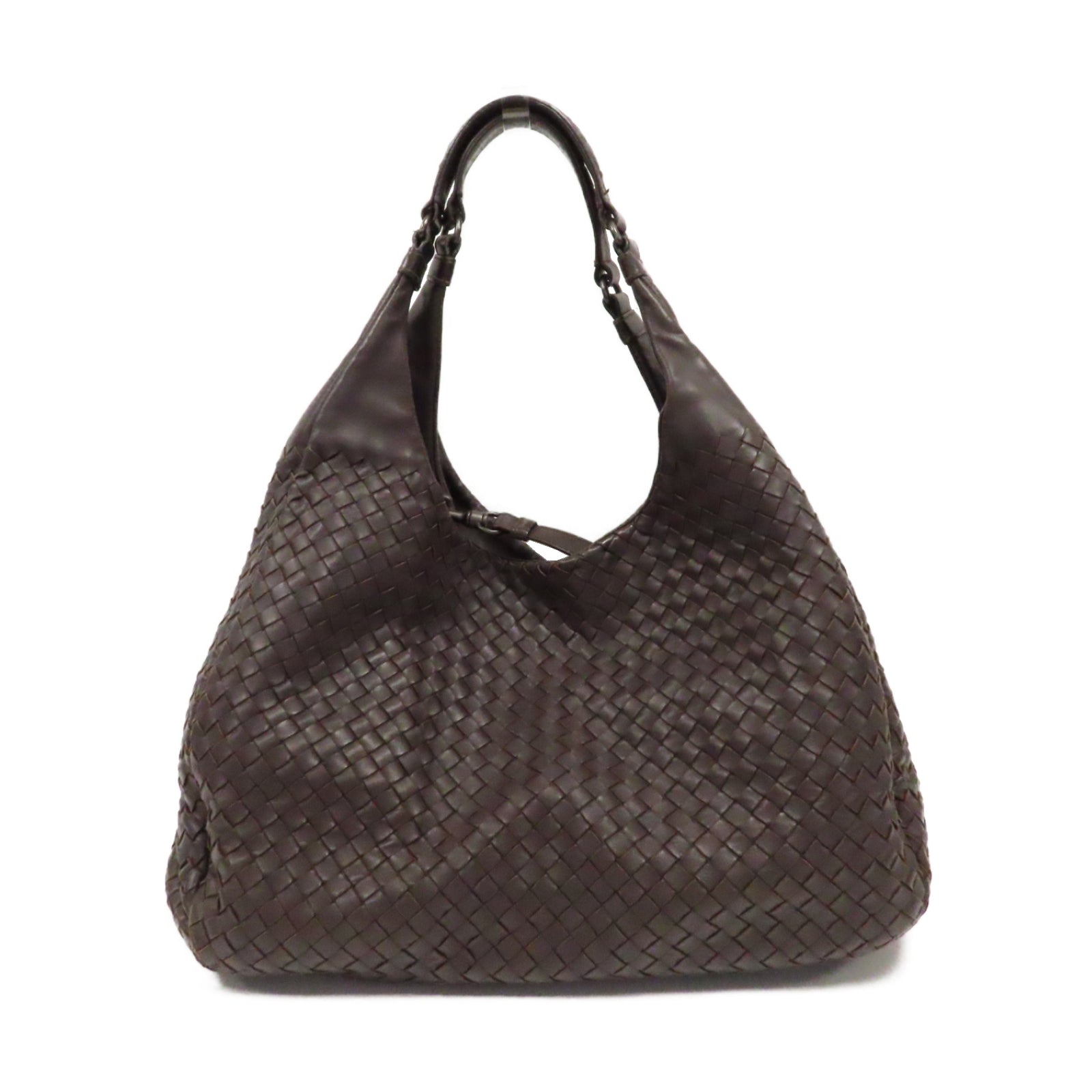 BOTTEGA VENETA 織紋皮革Shoulder Bag肩背袋啡色