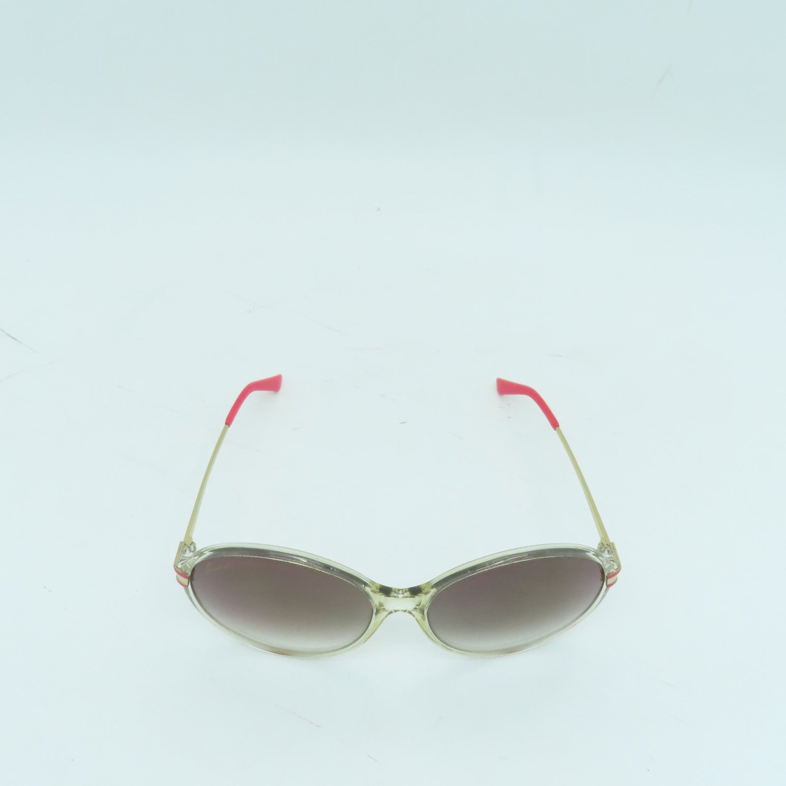 GUCCI PVC Sunglasses太陽眼鏡透明/紅色