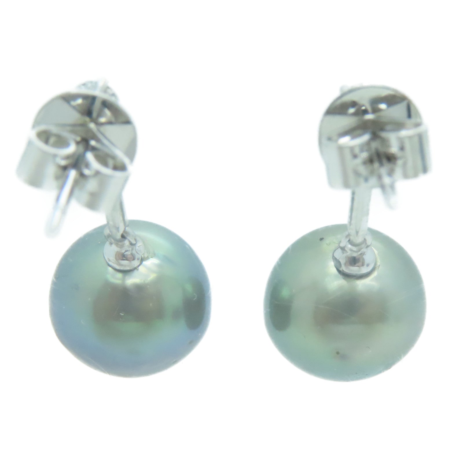 JEWELRY 【激減優惠】18K白金Pearl Earrings珍珠鑽石耳環