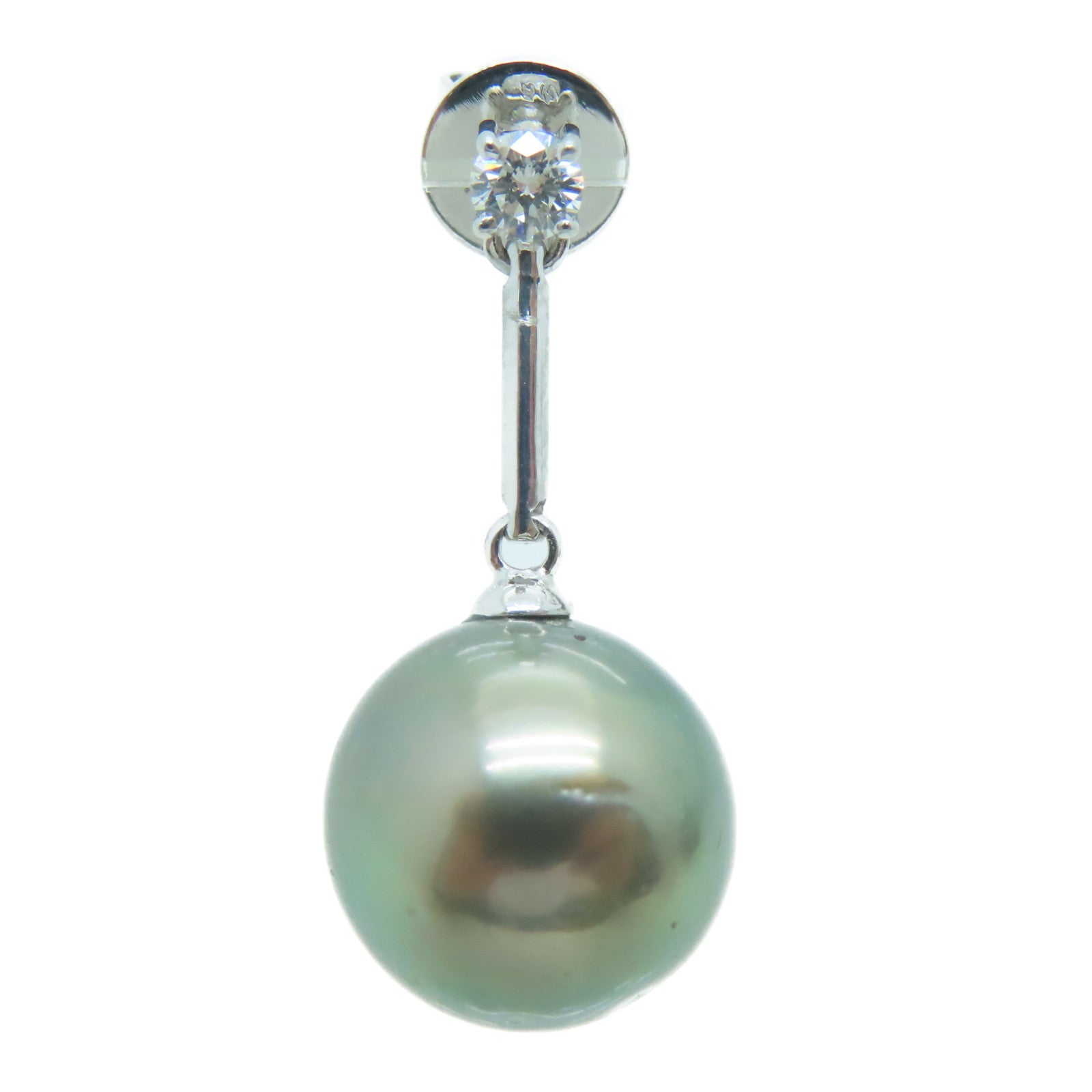 JEWELRY 【激減優惠】18K白金Pearl Earrings珍珠鑽石耳環