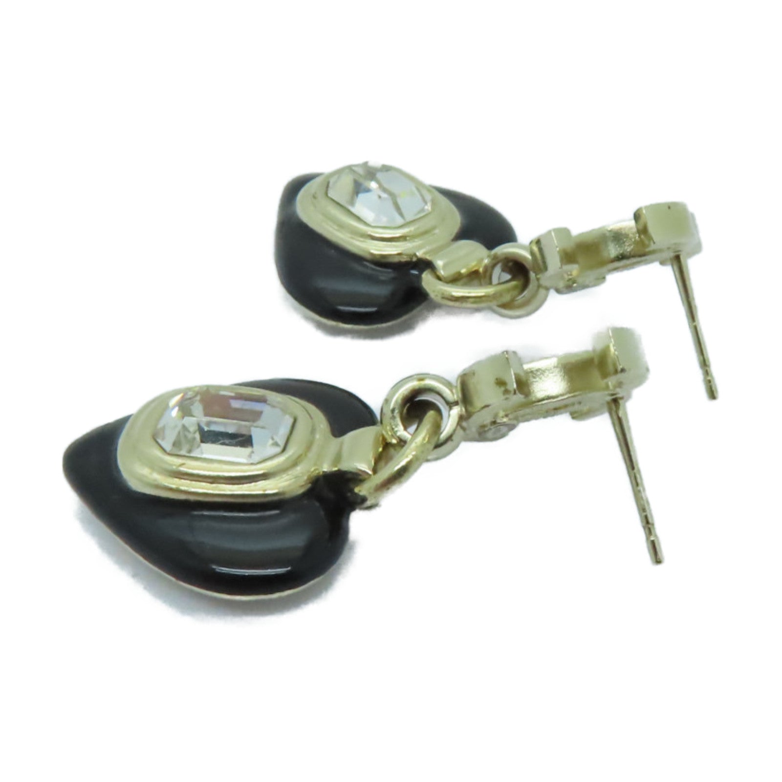 CHANEL 金屬Earrings耳環金色/黑色