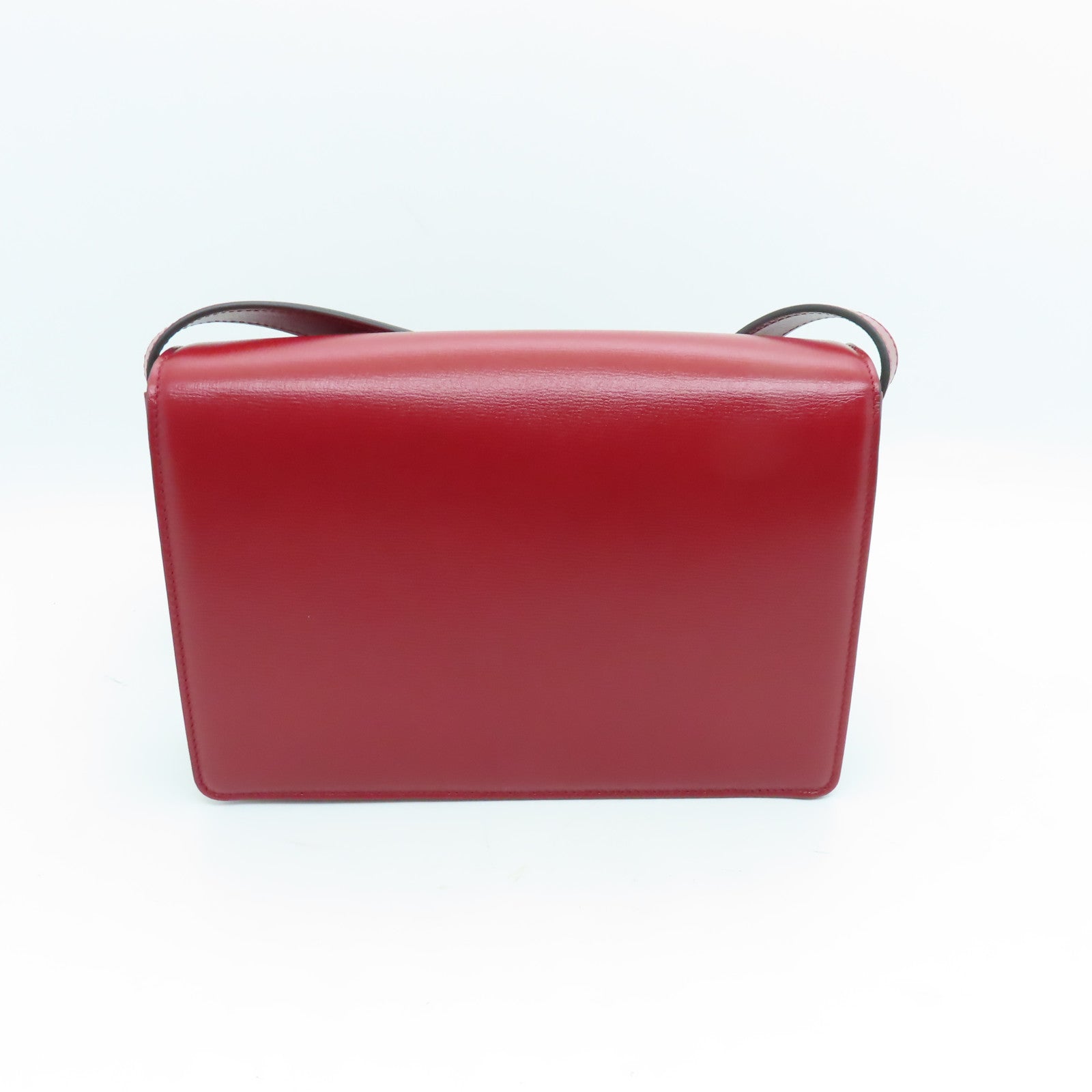 GUCCI 【激減優惠】牛皮皮革Shoulder  Bag金扣肩背袋紅色