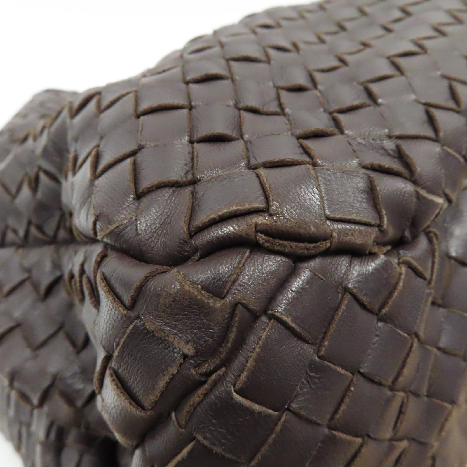 BOTTEGA VENETA 織紋皮革Shoulder Bag肩背袋啡色