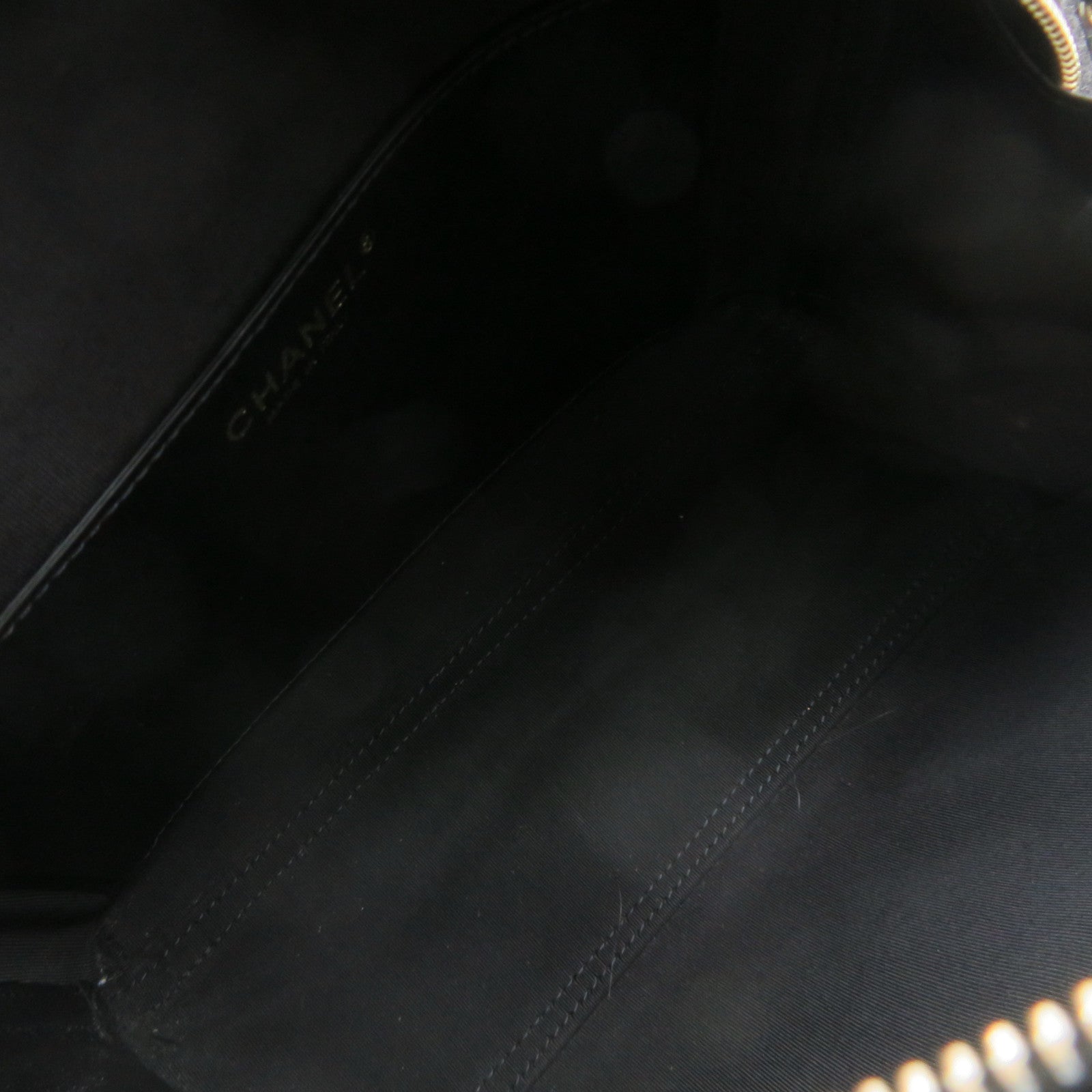 CHANEL 菱格牛皮皮革2Way Shoulder Bag金扣链带肩背袋黑色