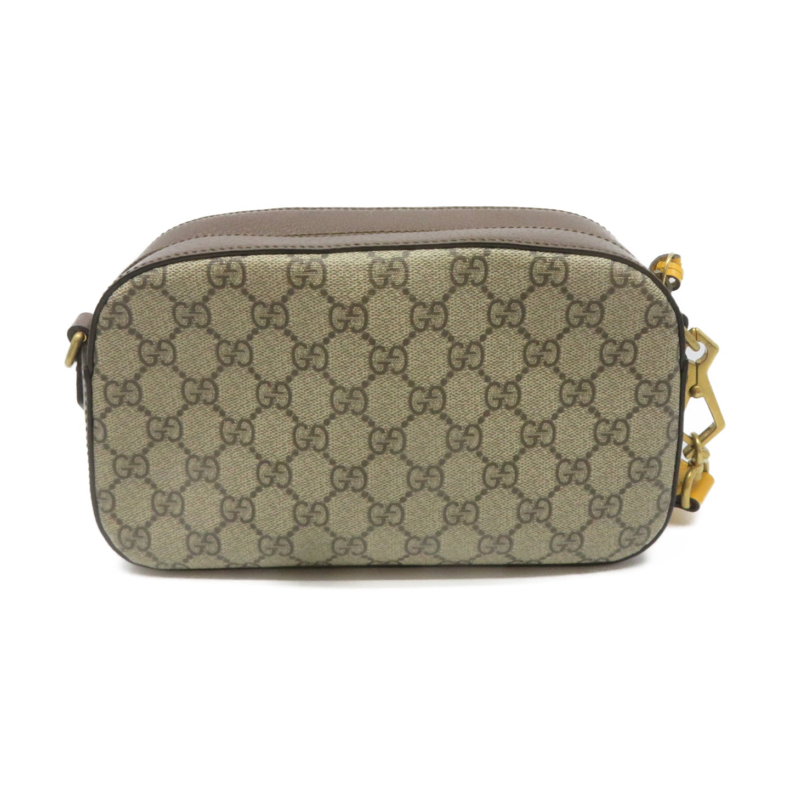 GUCCI 塗層帆布Neo Vintage GG Supreme Messenger Bag金扣肩背袋啡色