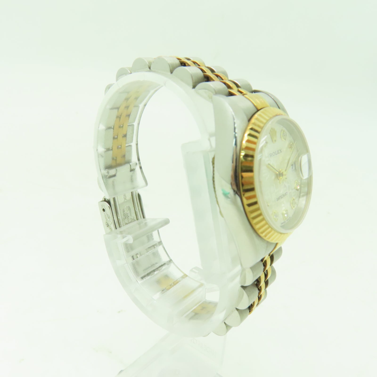 ROLEX Datejust 26mm不鏽鋼/18K黃金手錶自動機芯白色