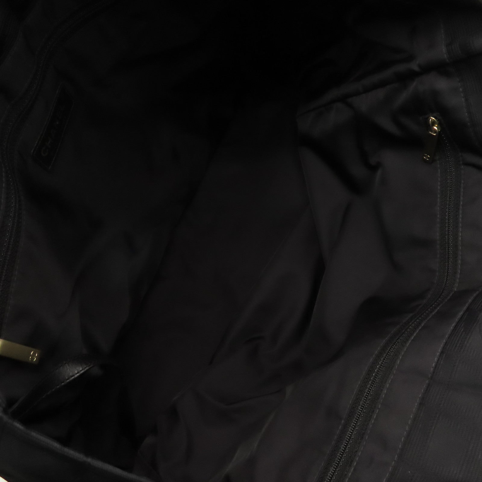 CHANEL 尼龍Tote Bag肩背袋黑色