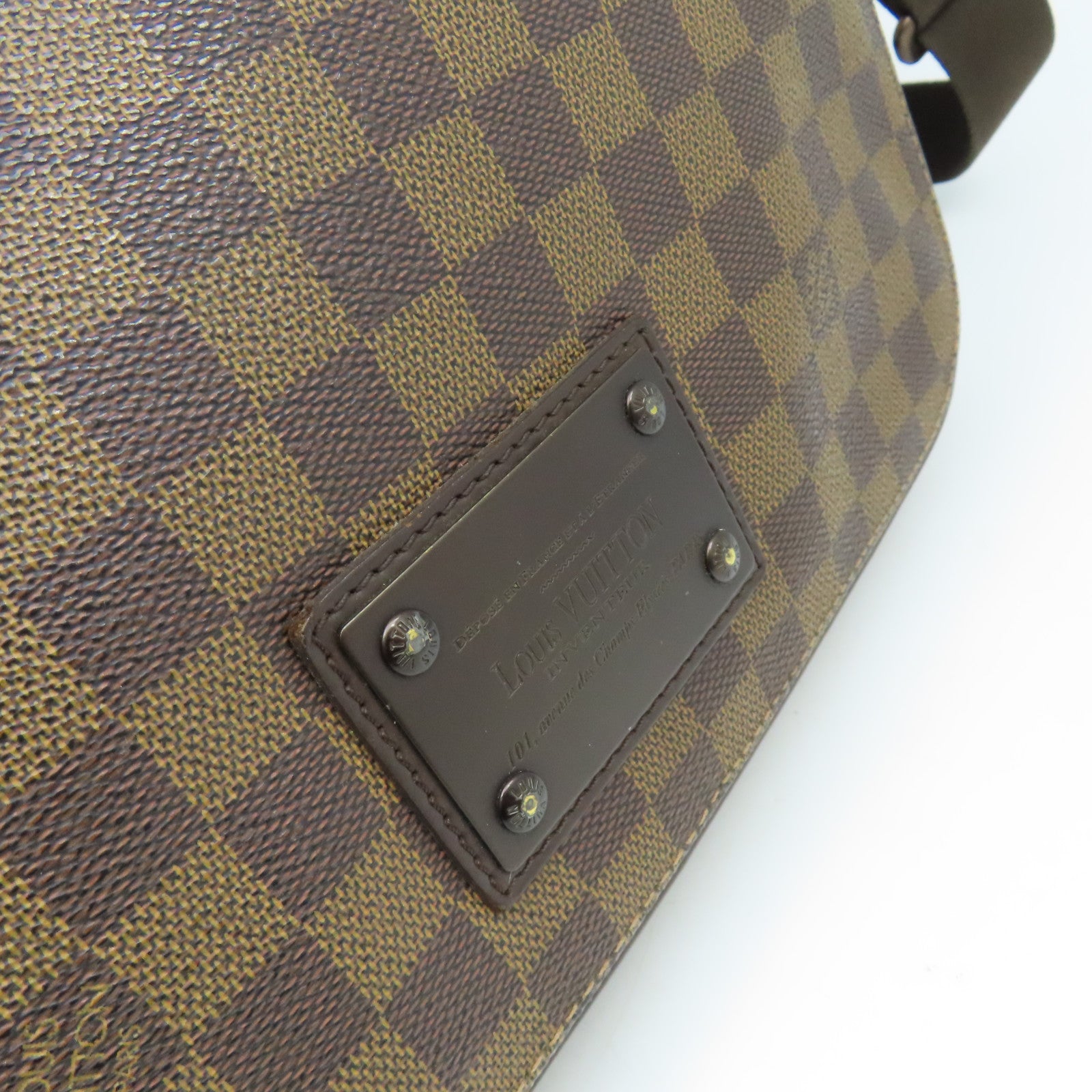 LOUIS VUITTON Damier Brooklyn MM Shoulder Bag肩背袋啡色