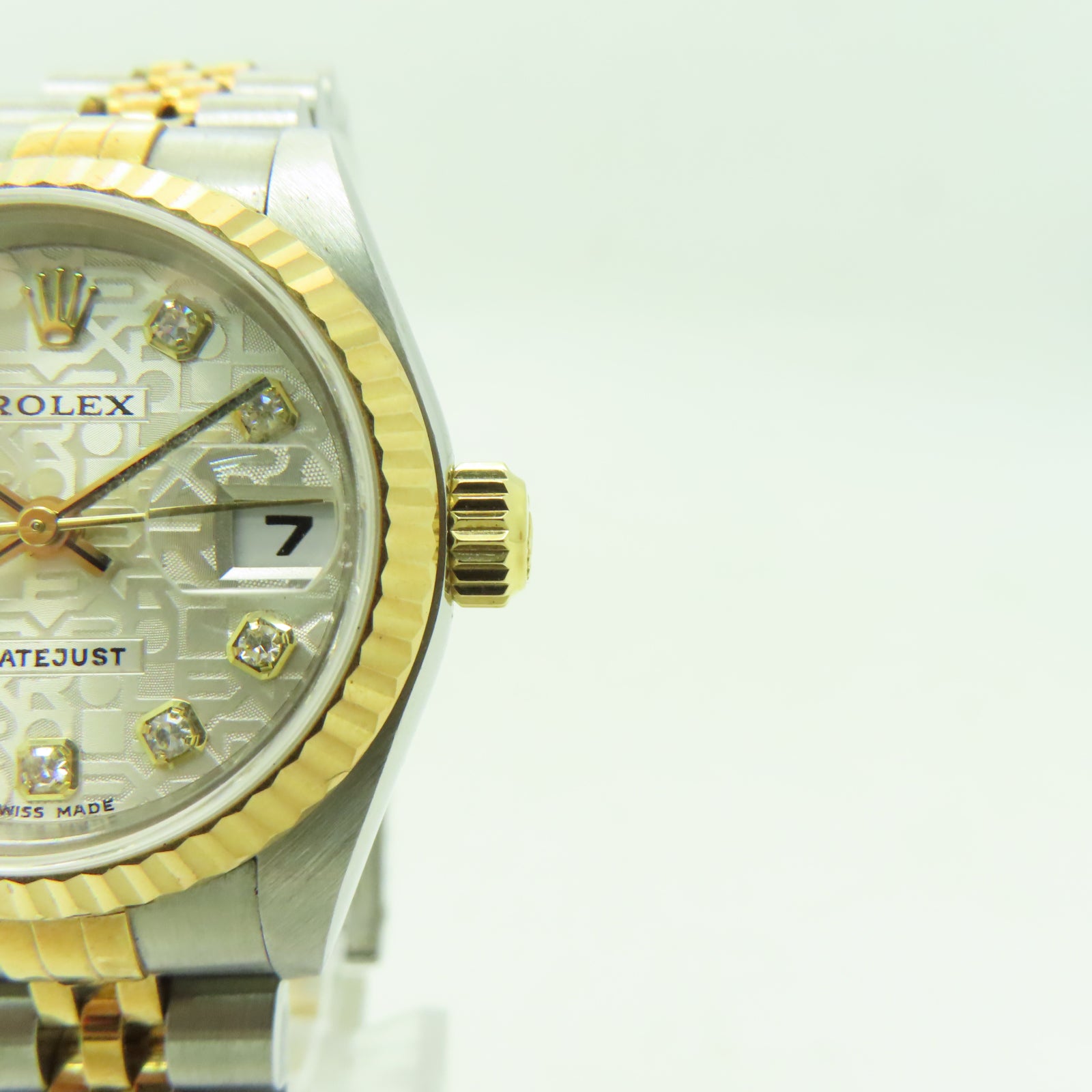 ROLEX Datejust 26mm不鏽鋼/18K黃金手錶自動機芯白色
