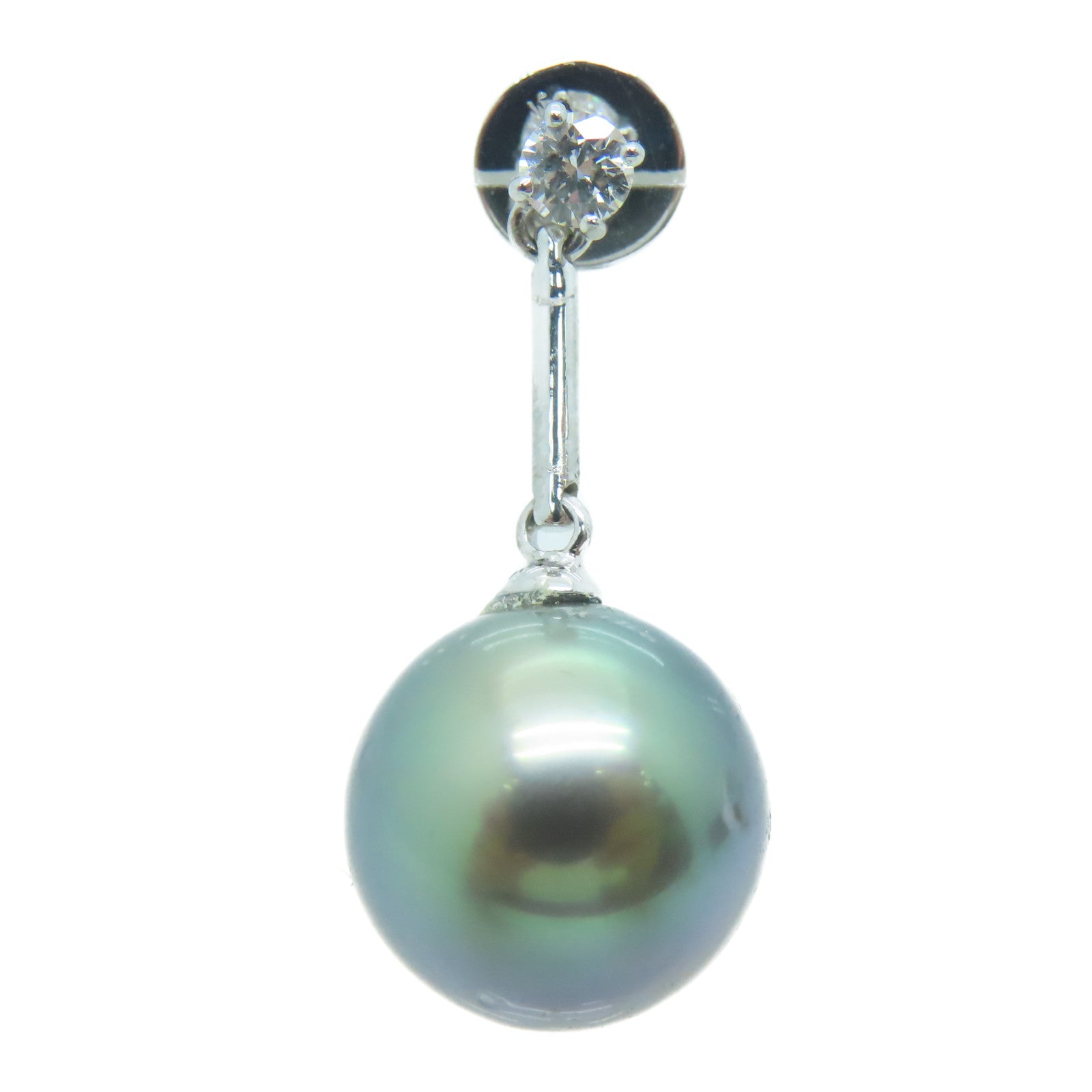 JEWELRY 【激減優惠】18K白金Pearl Earrings珍珠鑽石耳環
