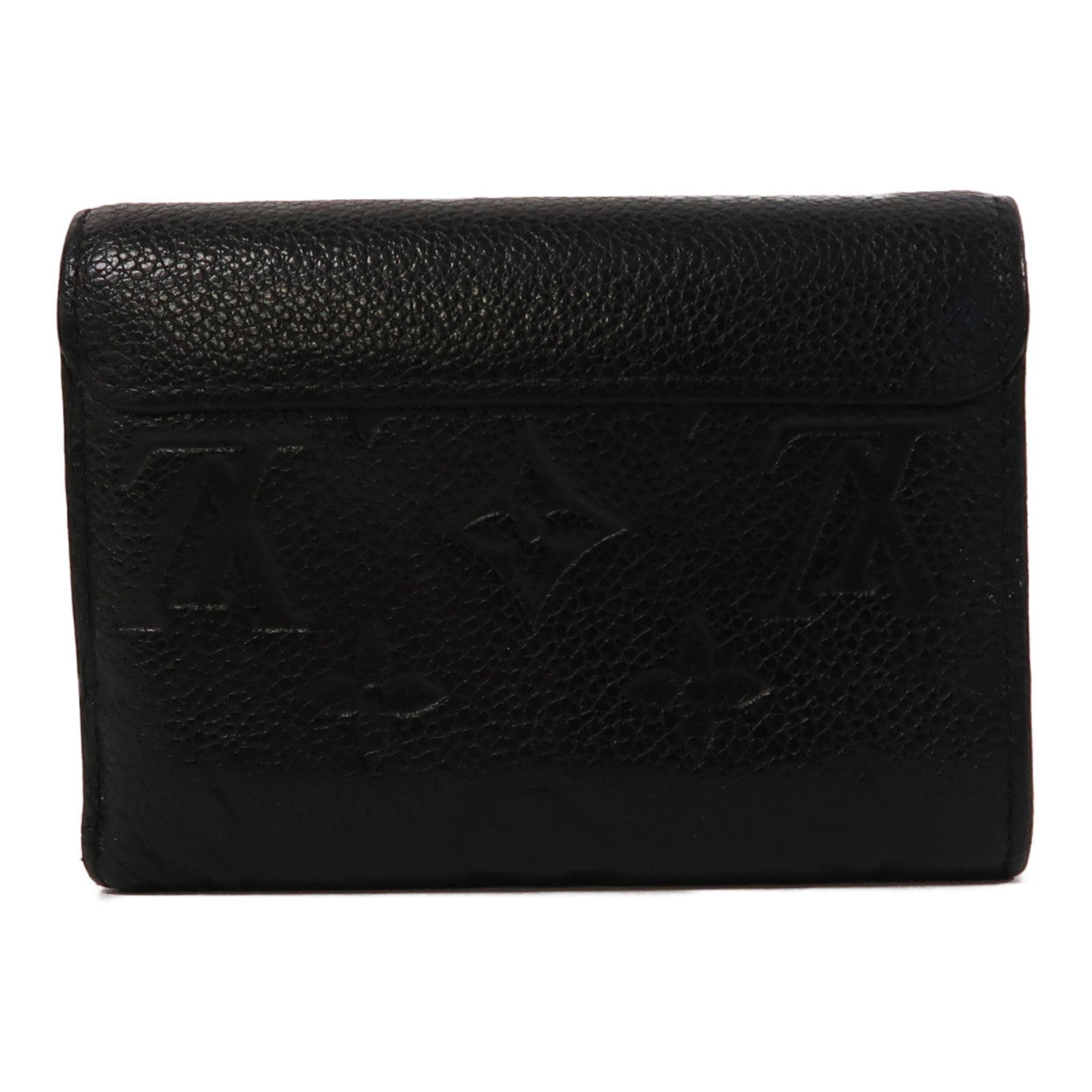 LOUIS VUITTON Monogram Empreinte Pont Neuf Fold Wallet金扣錢包黑色