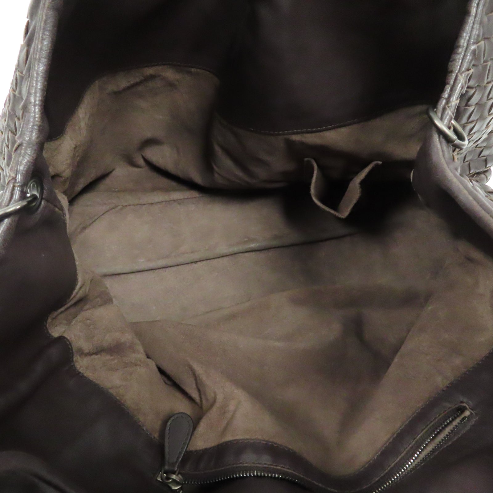 BOTTEGA VENETA 織紋皮革Shoulder Bag肩背袋啡色
