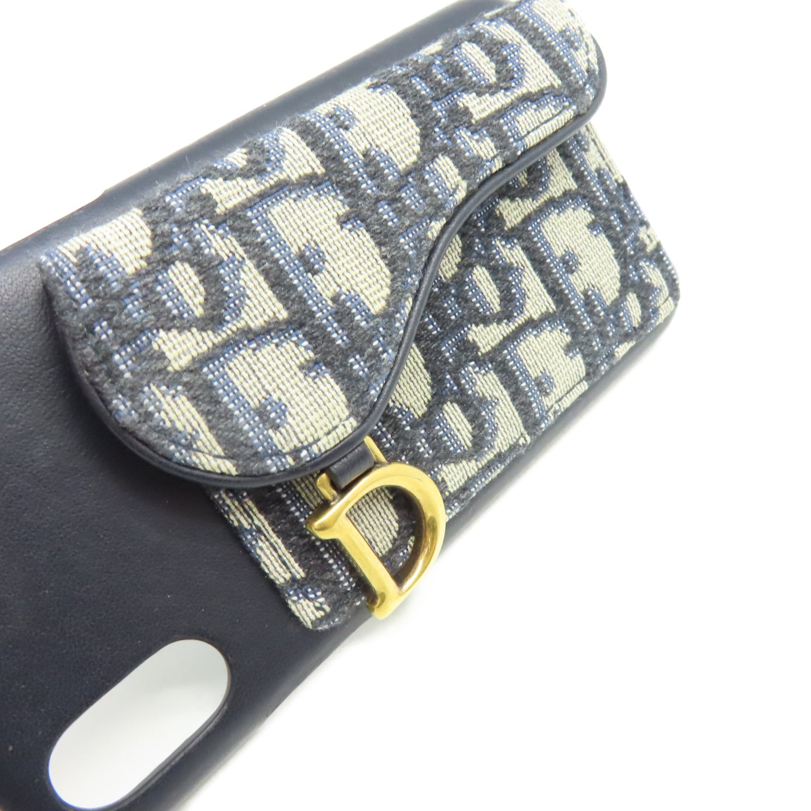Dior 帆布iPhone X/XS Case手機保護套寶藍色