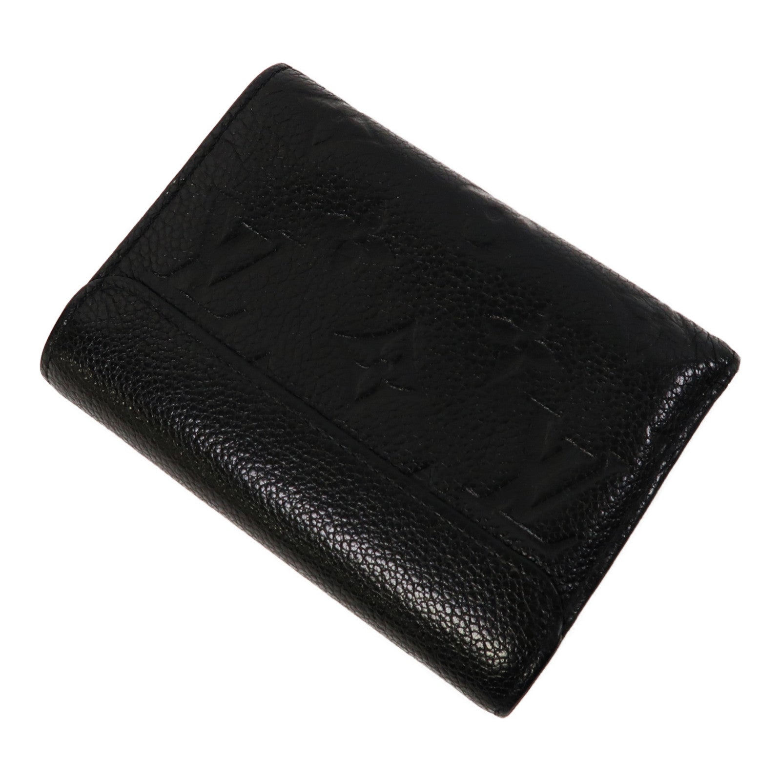 LOUIS VUITTON Monogram Empreinte Pont Neuf Fold Wallet金扣錢包黑色