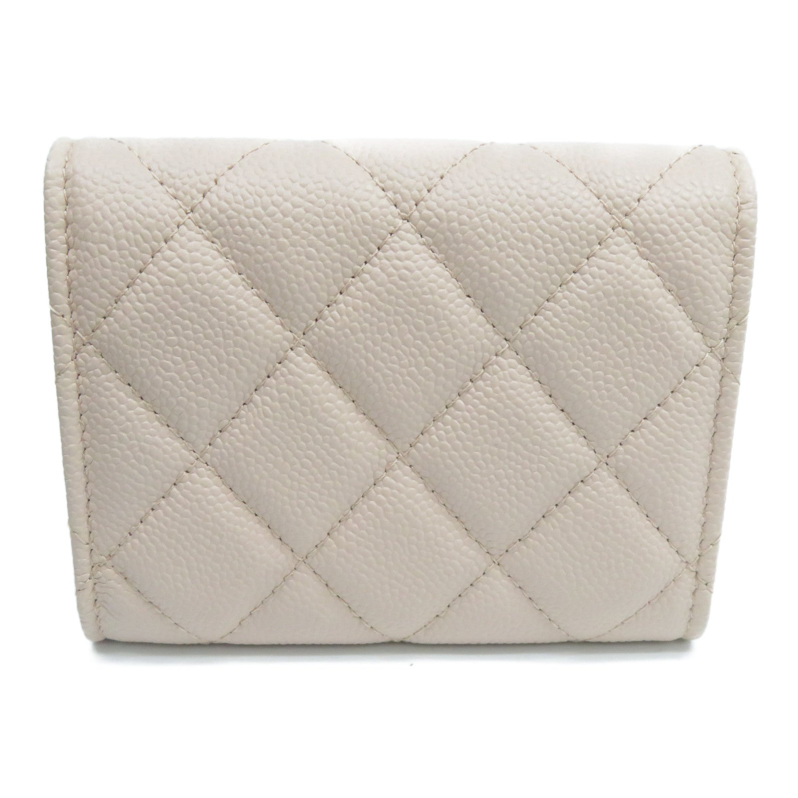 CHANEL 菱格Caviar皮革Card Holder金扣卡片套粉紅色