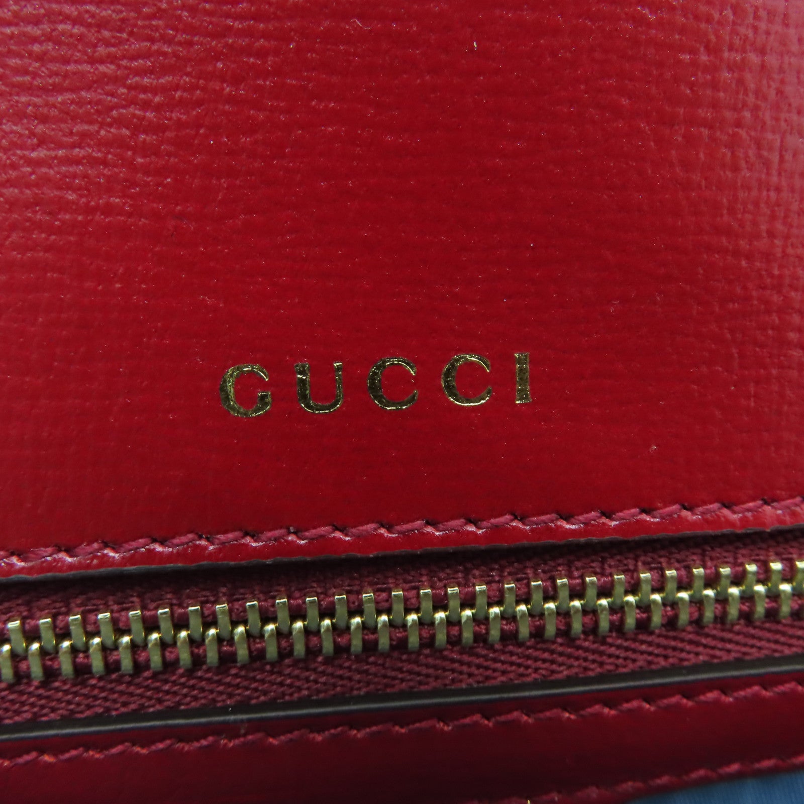 GUCCI 【激減優惠】牛皮皮革Shoulder  Bag金扣肩背袋紅色