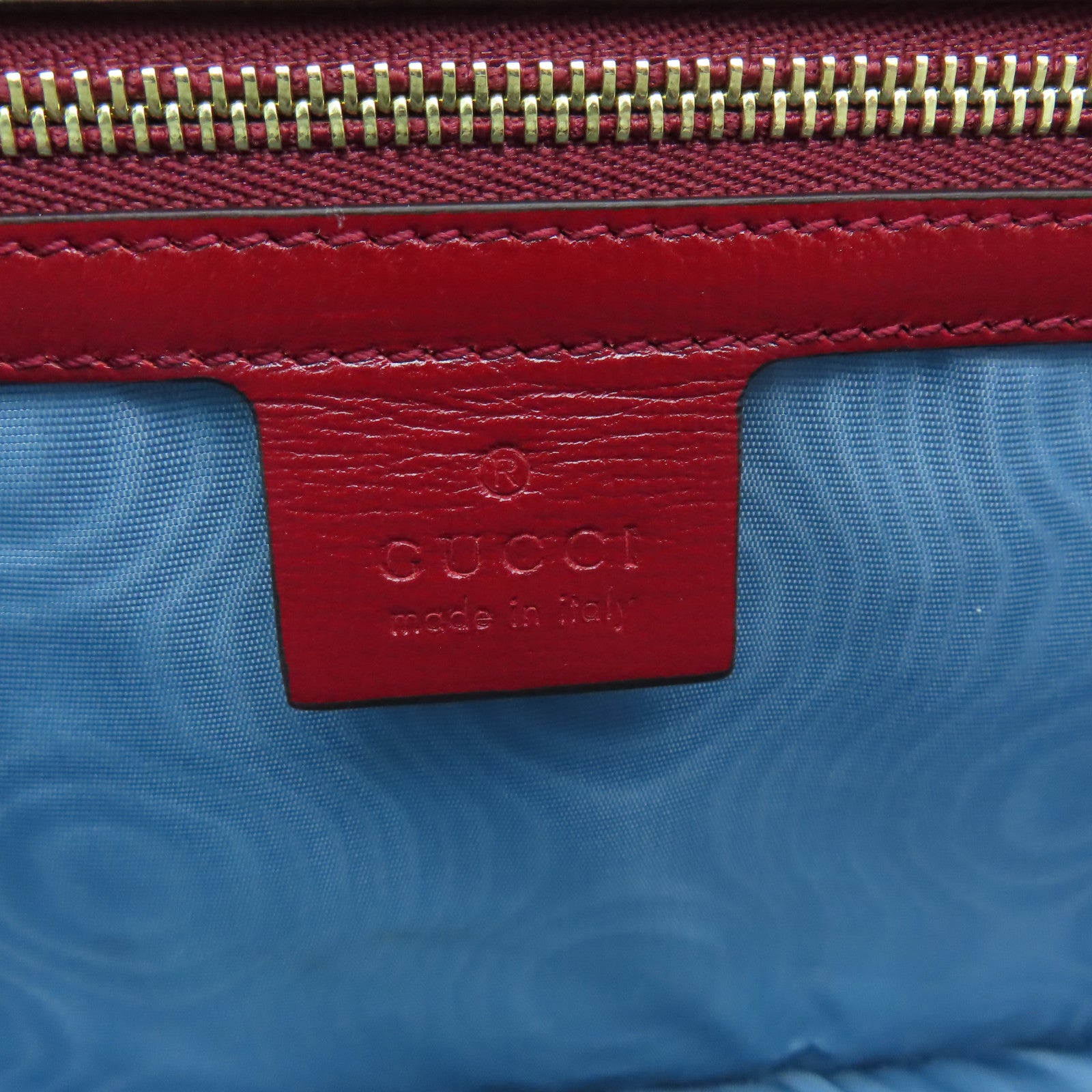 GUCCI 【激減優惠】牛皮皮革Shoulder  Bag金扣肩背袋紅色