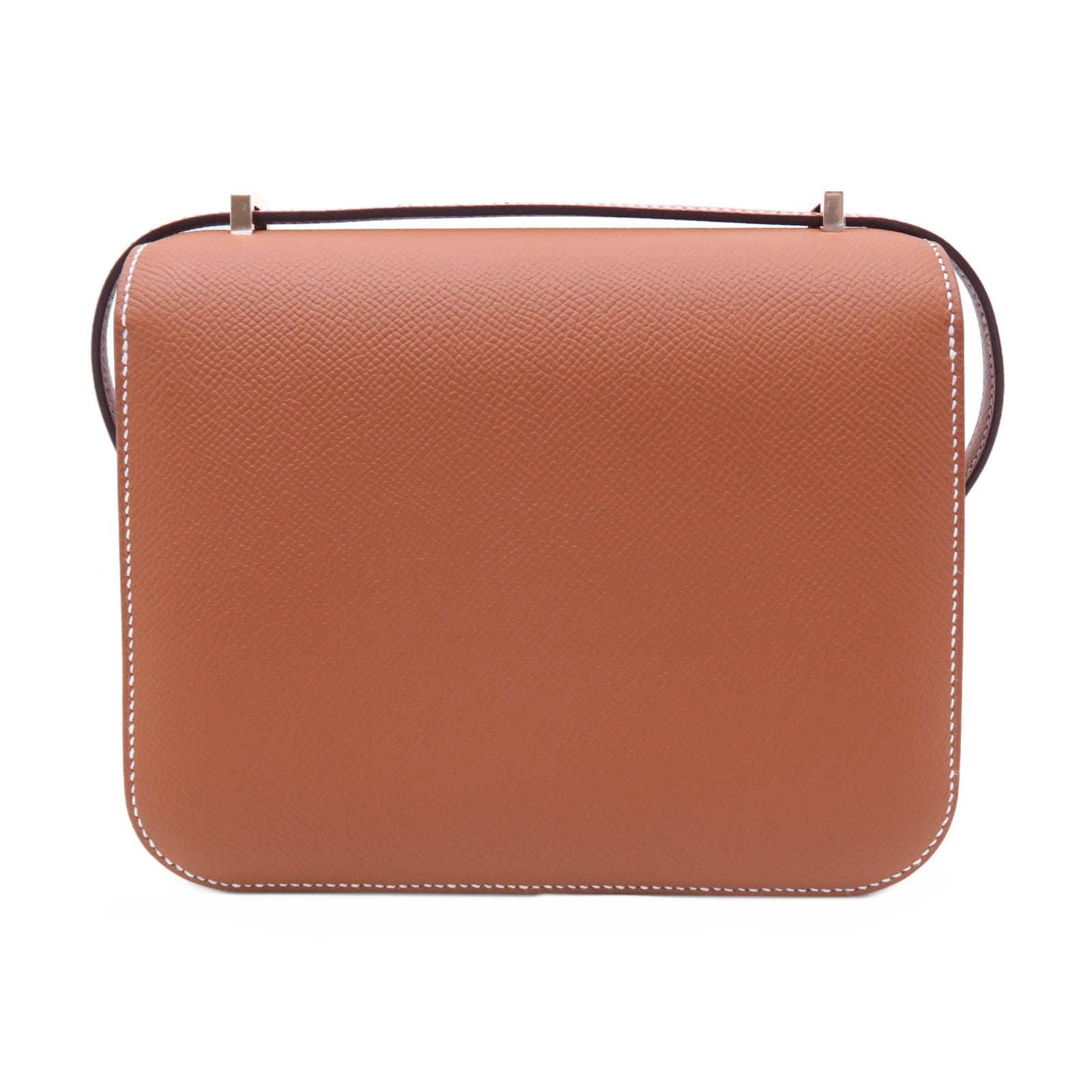 HERMES Epsom皮革Constance Mini金扣肩背袋經典駝色