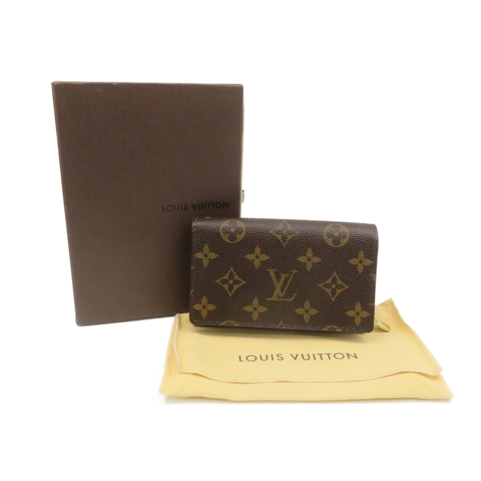 LOUIS VUITTON Monogram Portefeille Tresor Wallet brown