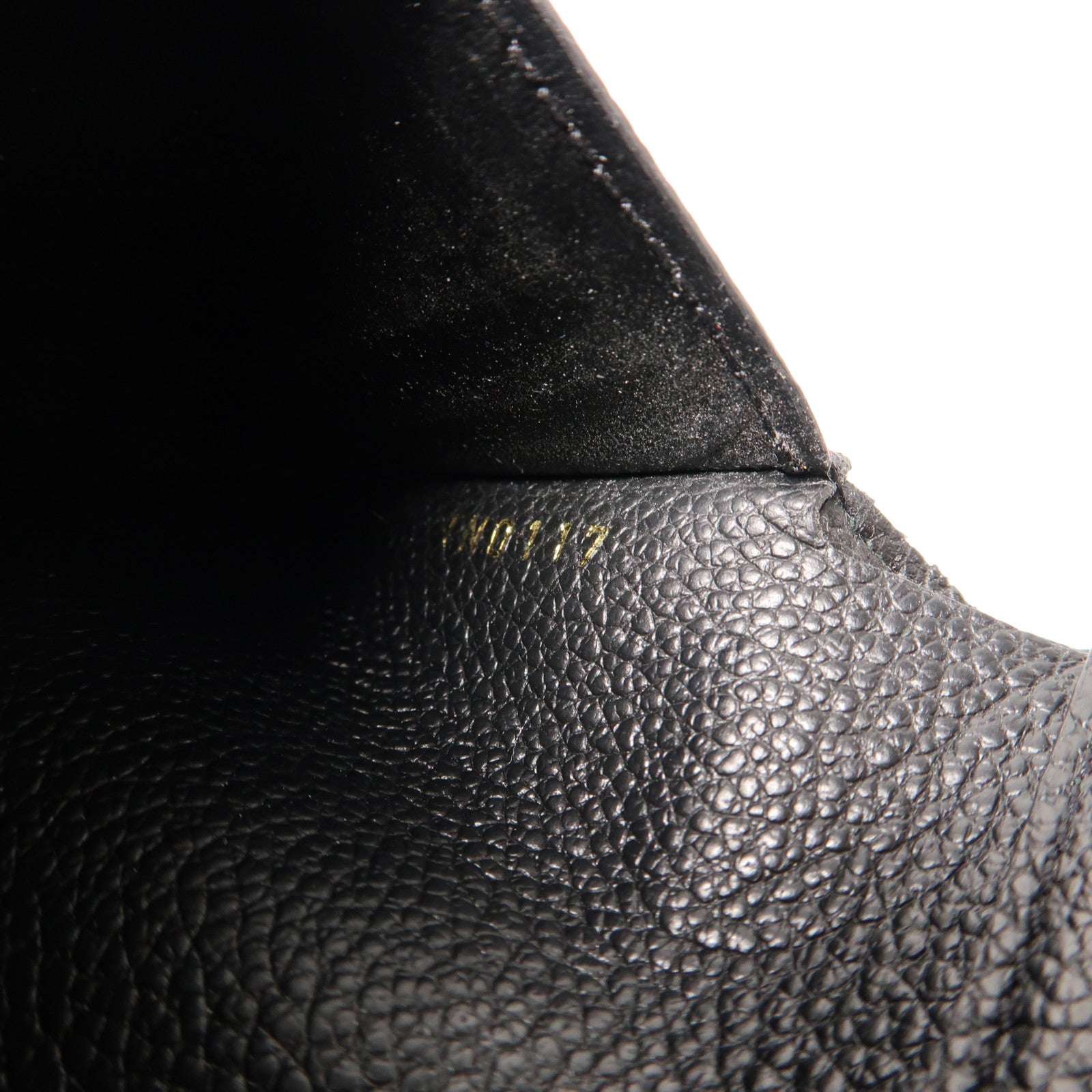 LOUIS VUITTON Monogram Empreinte Pont Neuf Fold Wallet金扣錢包黑色