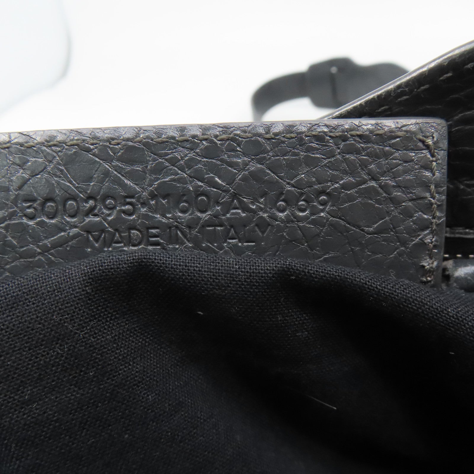 BALENCIAGA 羊皮皮革Mini City銀扣手挽肩背兩用袋灰色