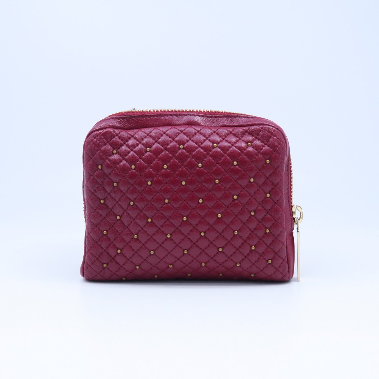 Valentino 羊皮皮革Chain Bag金扣鏈帶肩背袋紅色