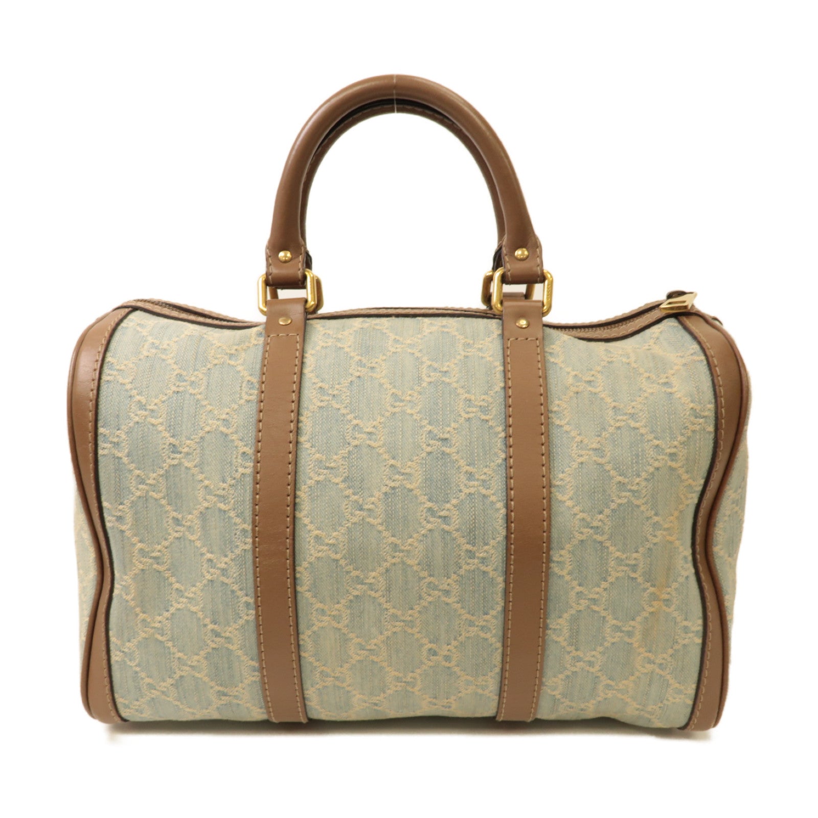GUCCI 牛仔布2way Shoulder Bag金扣手挽肩背兩用袋淺藍色