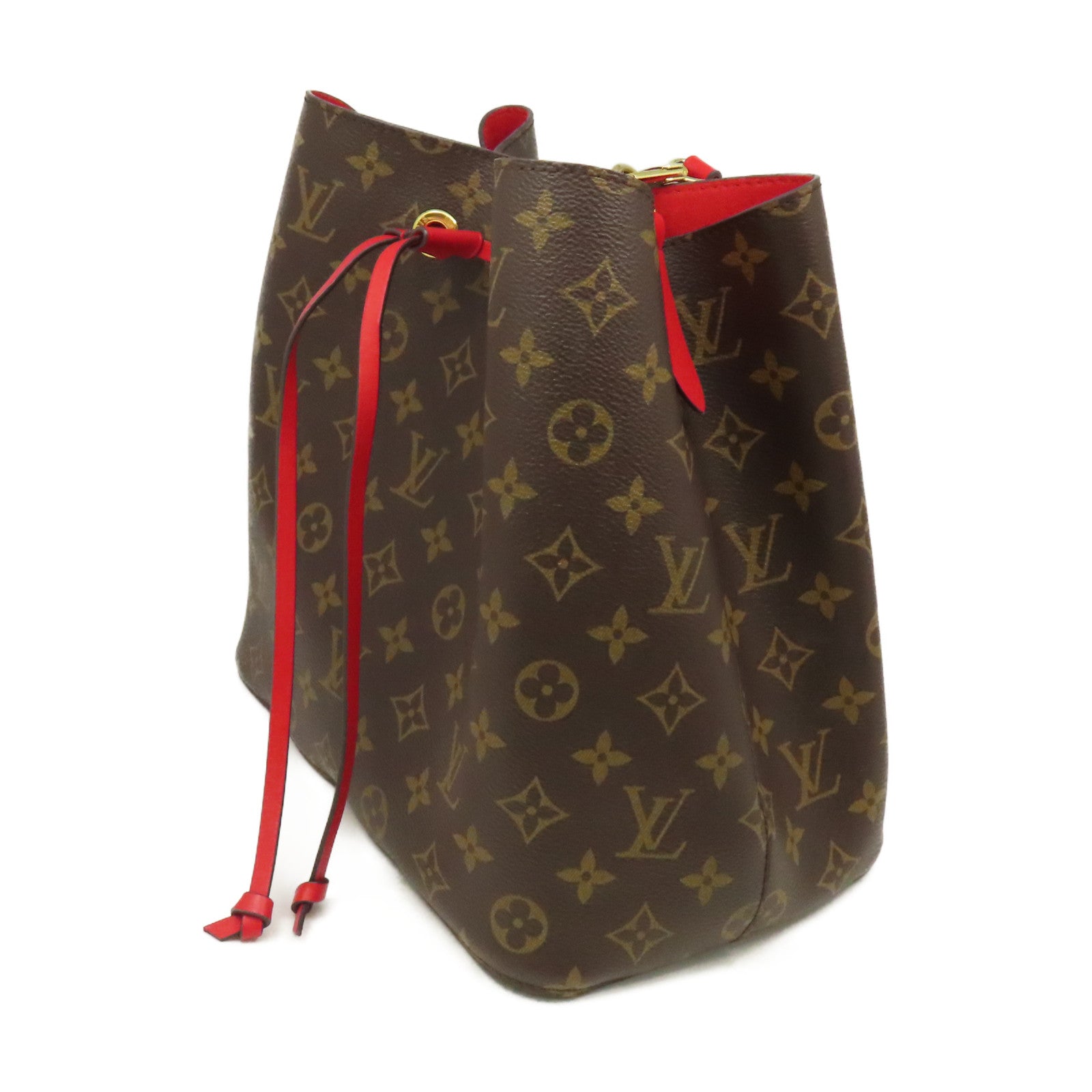 LOUIS VUITTON Monogram NeoNoe Shoulder Bag肩背袋啡色/紅色