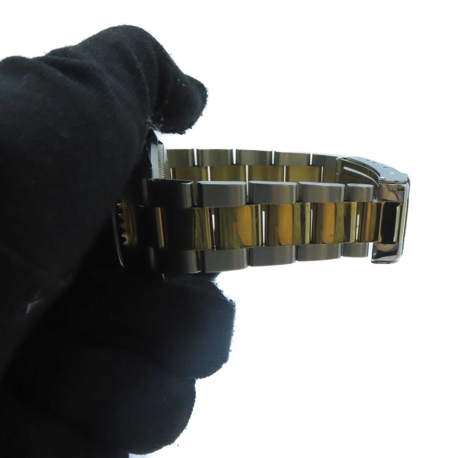 ROLEX Submarinar Date不鏽鋼/18K黃金手錶自動機芯黑色