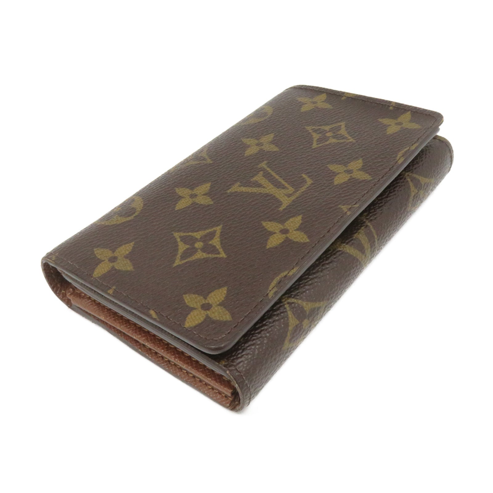 LOUIS VUITTON Monogram Portefeille Tresor Wallet brown