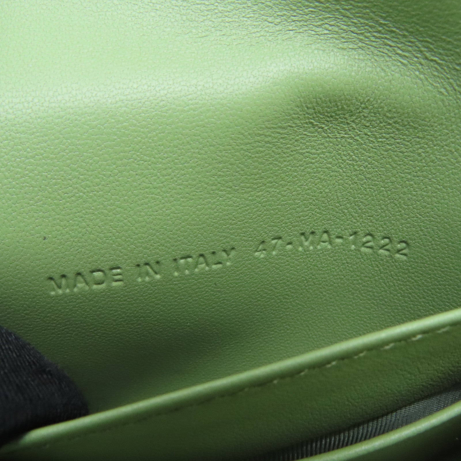 Dior Leather Card Case Gold Buckle Card Holder Green