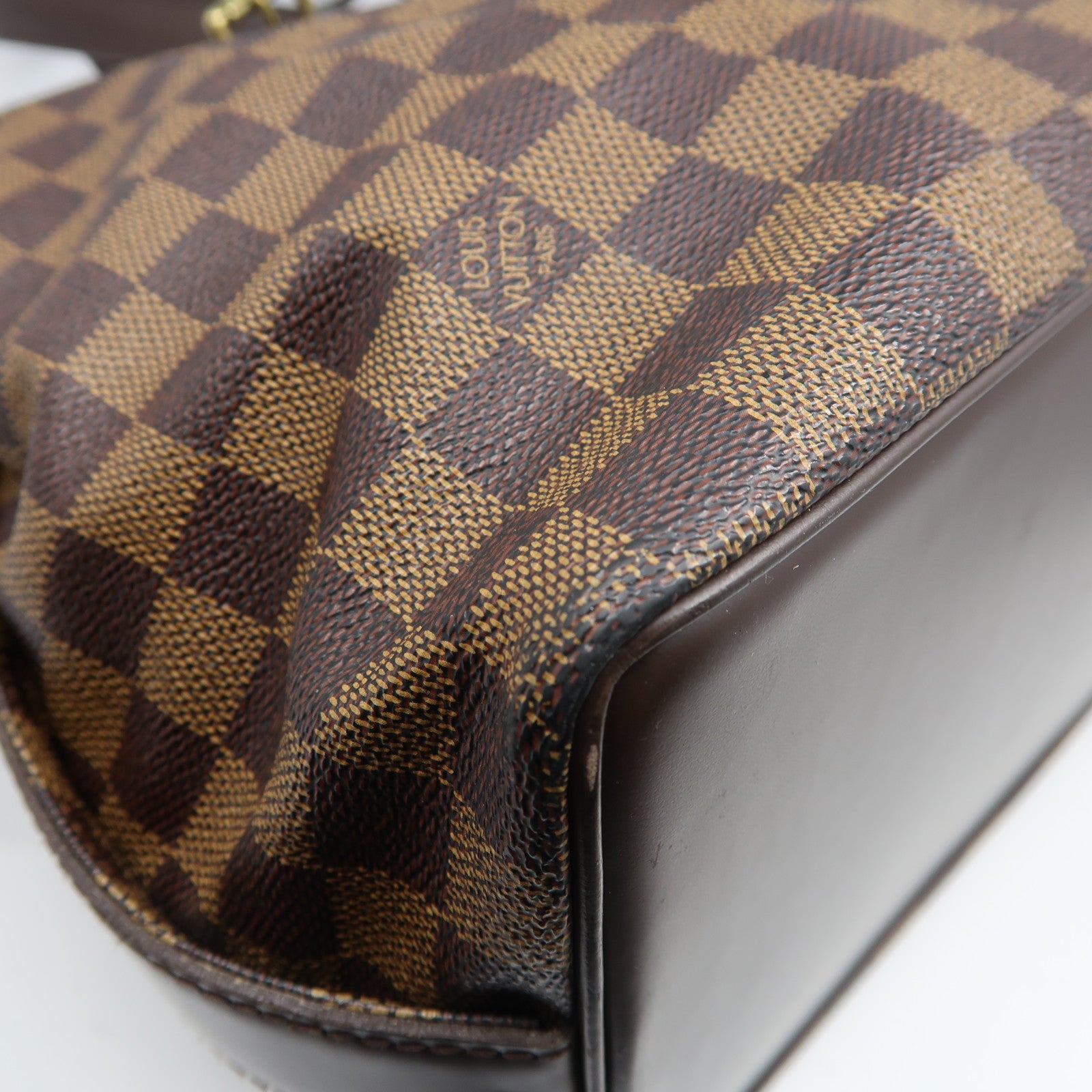 LOUIS VUITTON Damier Ebene Chelsea金扣肩背袋啡色