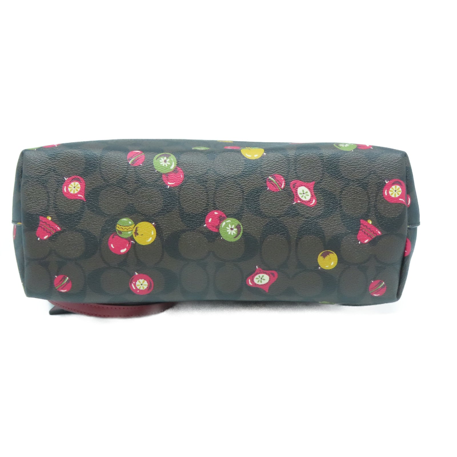 COACH 塗層帆布Shoulder Bag金扣肩背袋啡色