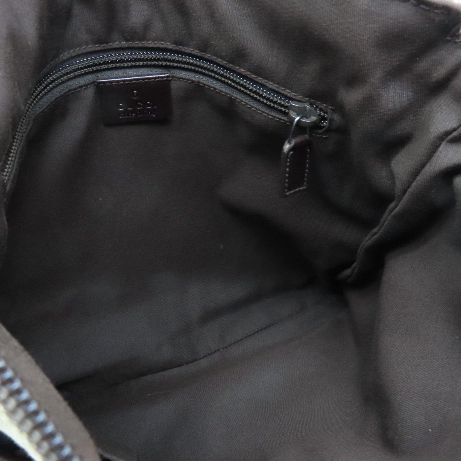GUCCI 【激減優惠】帆布Cross Carry Bag銀扣肩背袋棕色