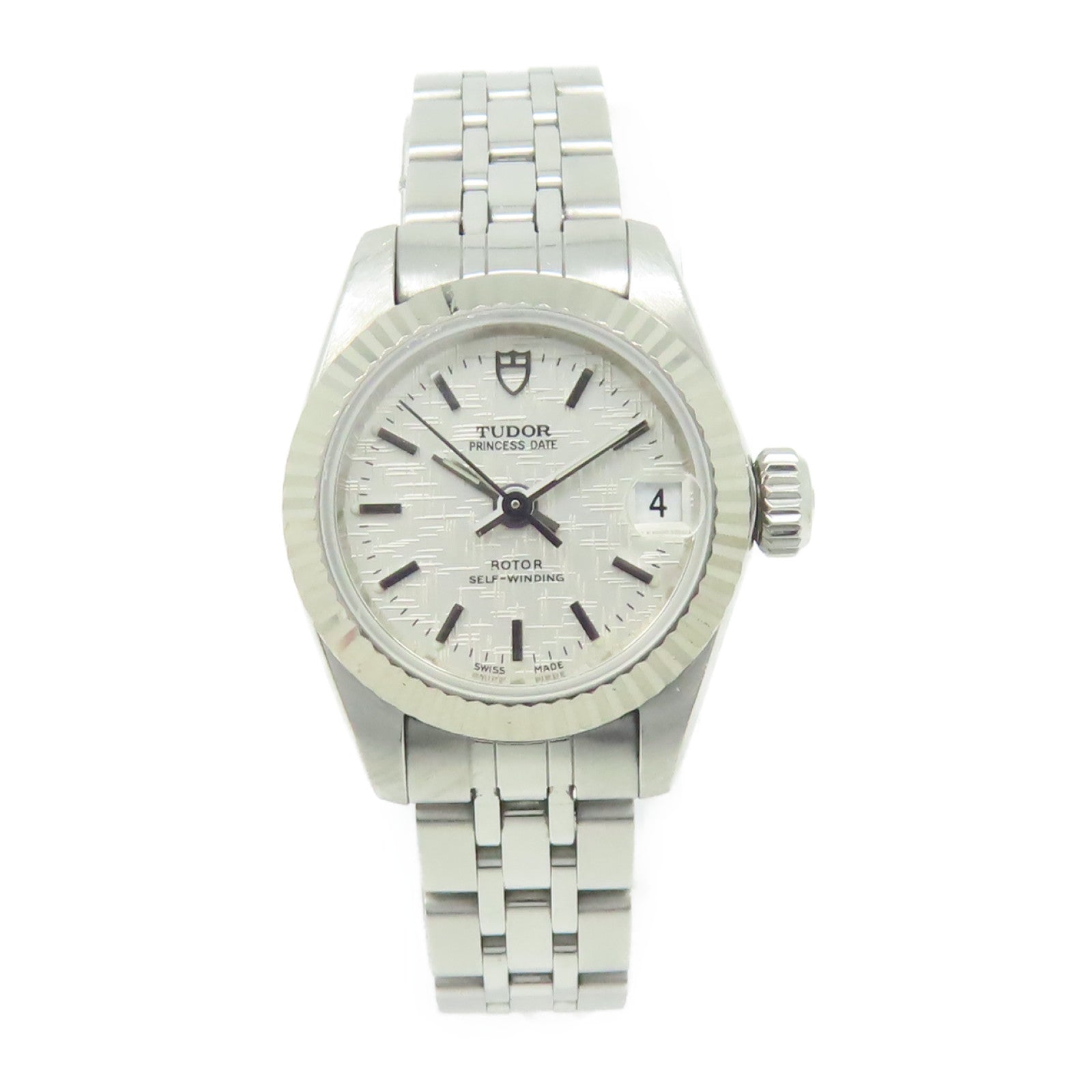 TUDOR 18K白金/不鏽鋼Princeess Date手錶自動機芯珍珠色
