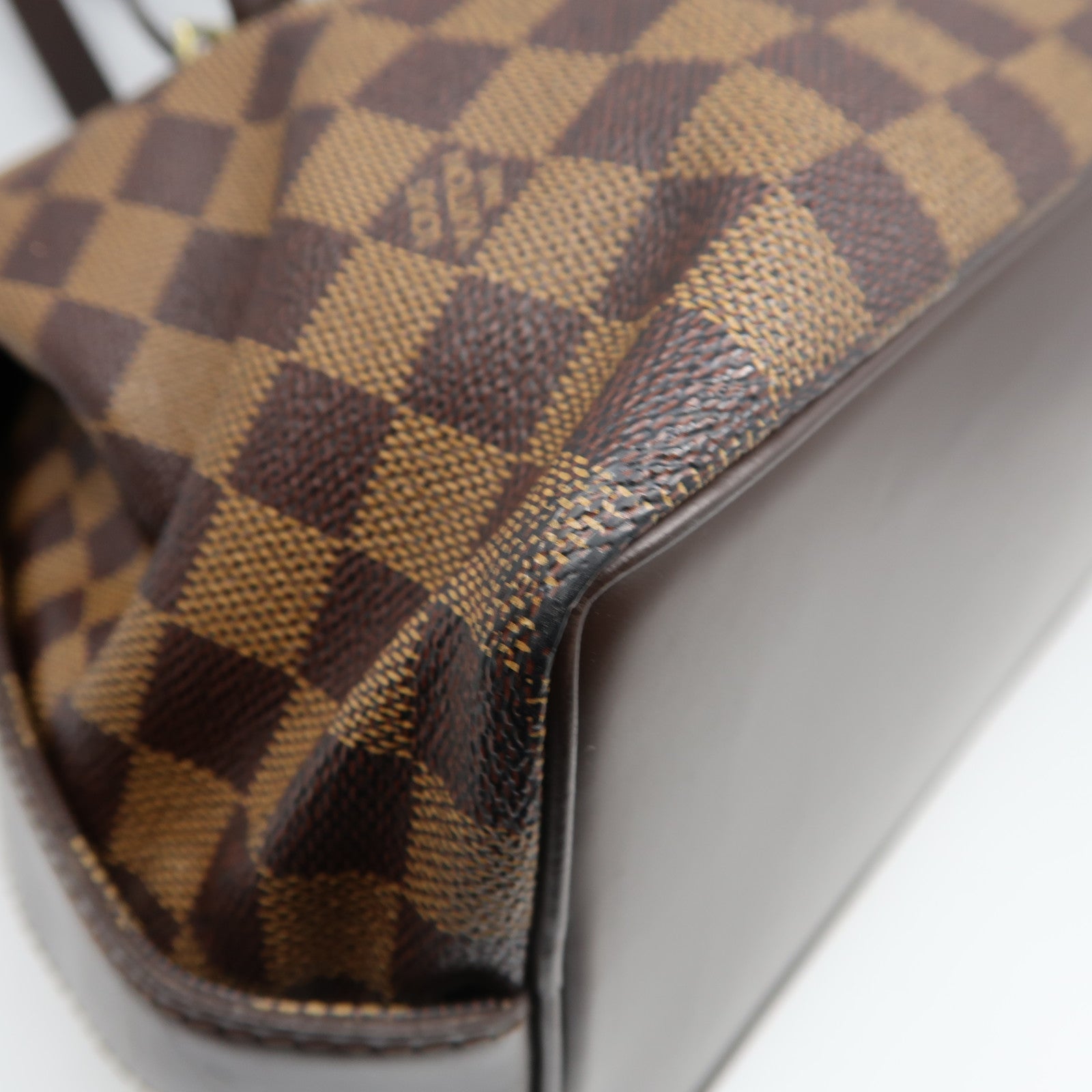 LOUIS VUITTON Damier Ebene Chelsea金扣肩背袋啡色