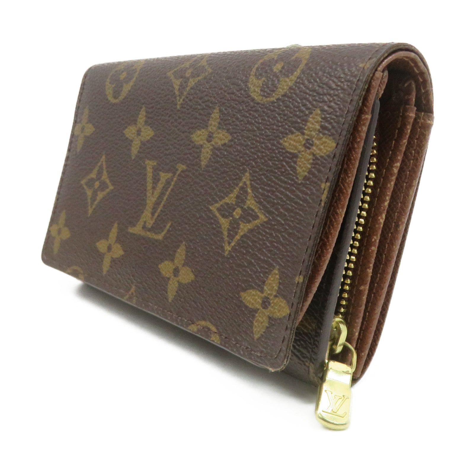 LOUIS VUITTON Monogram Portefeille Tresor Wallet brown