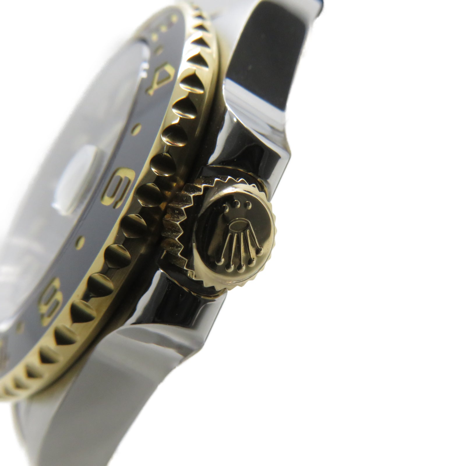 ROLEX GMT Master不鏽鋼/18K黃金自動機芯手錶黑色