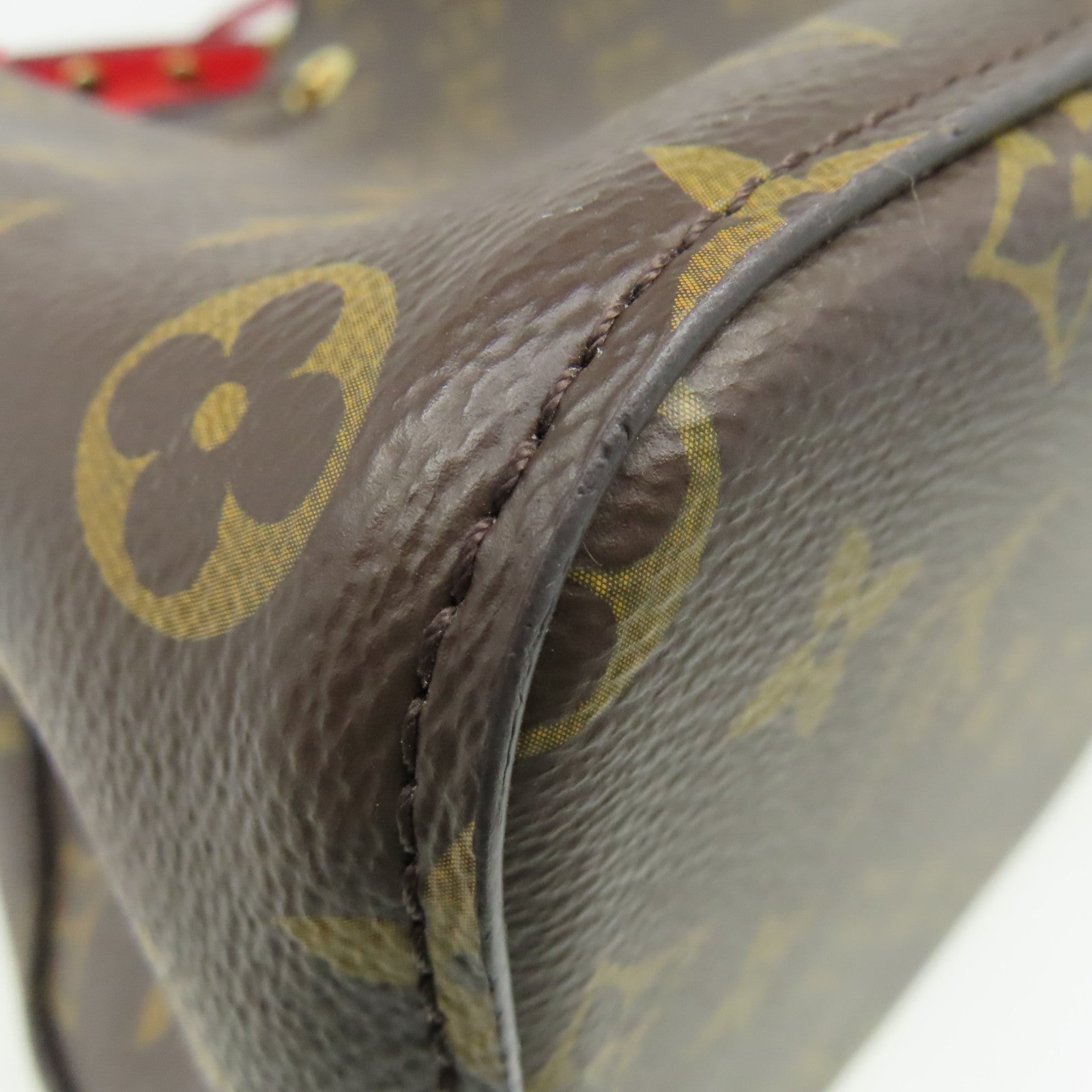 LOUIS VUITTON Monogram NeoNoe Shoulder Bag肩背袋啡色/紅色