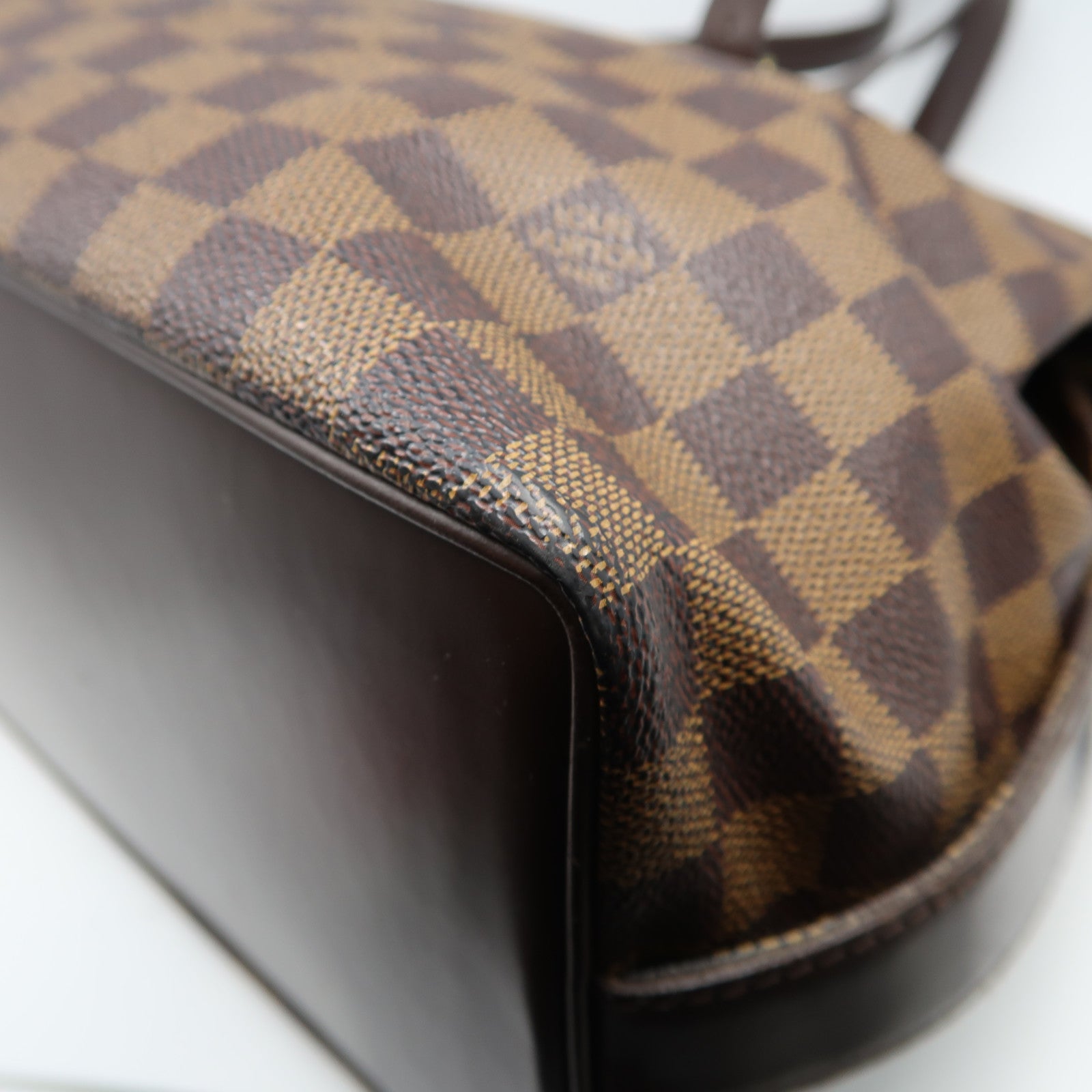 LOUIS VUITTON Damier Ebene Chelsea金扣肩背袋啡色