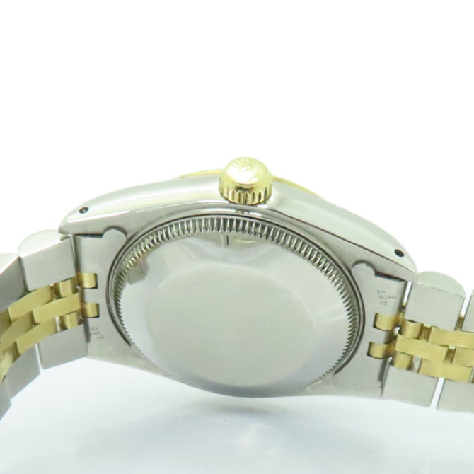 ROLEX Datejust 18K黄金/不鏽鋼手錶自動機芯酒紅色