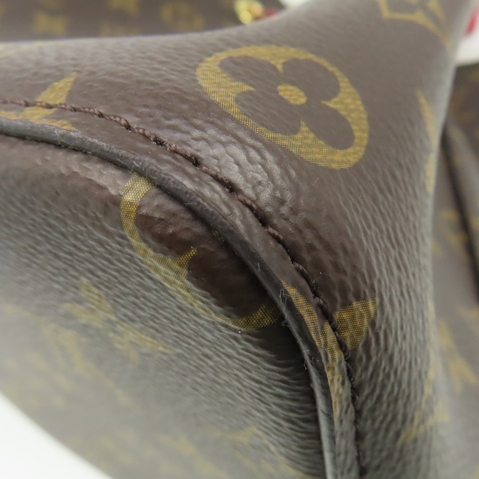 LOUIS VUITTON Monogram NeoNoe Shoulder Bag肩背袋啡色/紅色