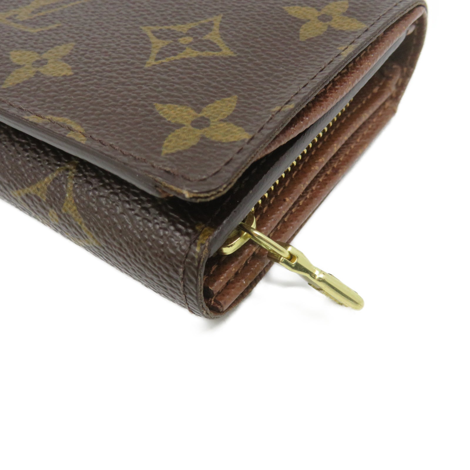 LOUIS VUITTON Monogram Portefeille Tresor Wallet brown