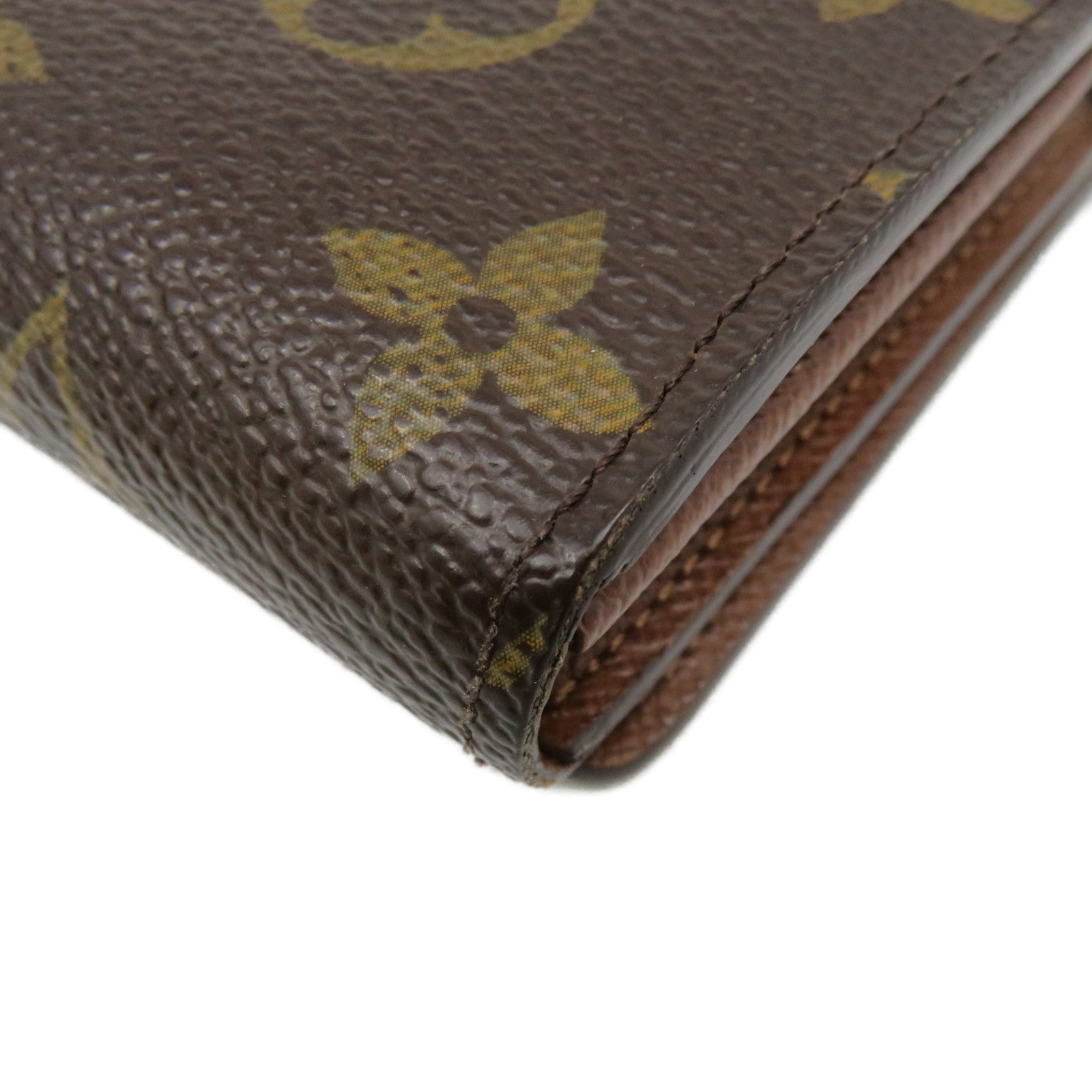 LOUIS VUITTON Monogram Portefeille Tresor Wallet brown