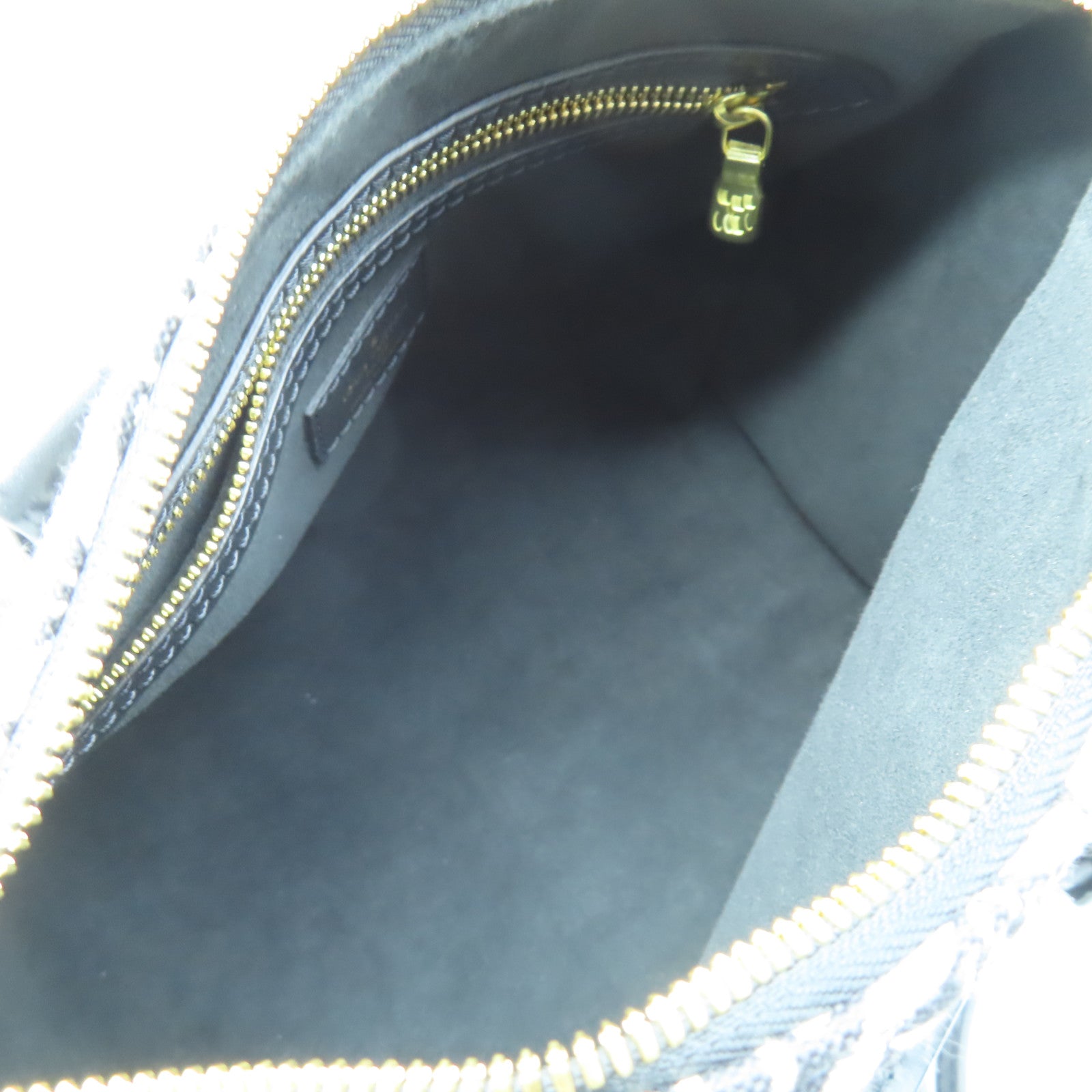 LOUIS VUITTON 【激減優惠】Monogram Jacquard Since 1854 Speedy Bandouliere 25金扣手挽肩背兩用袋黑色/白色