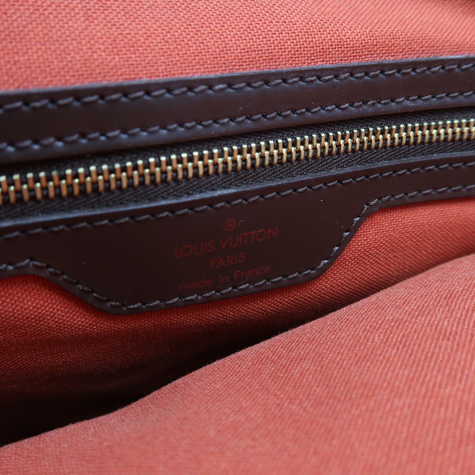 LOUIS VUITTON Damier Ebene Chelsea金扣肩背袋啡色