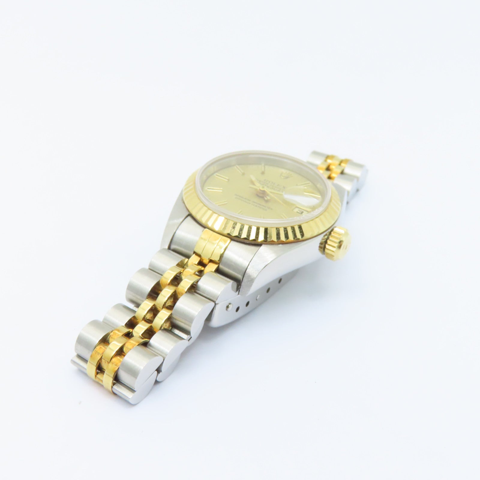 ROLEX Datejust 18K黄金/不鏽鋼手錶自動機芯金色