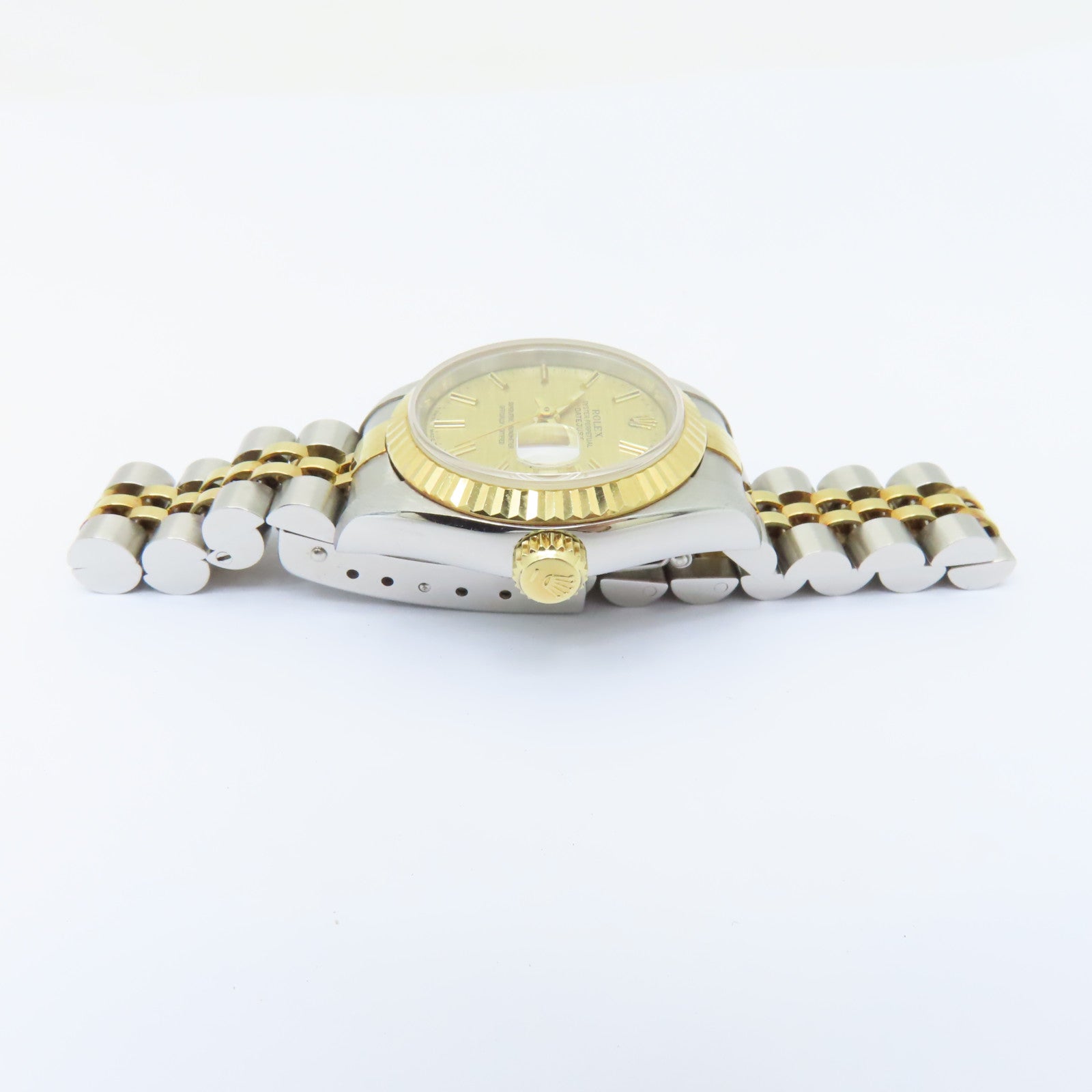 ROLEX Datejust 18K黄金/不鏽鋼手錶自動機芯金色