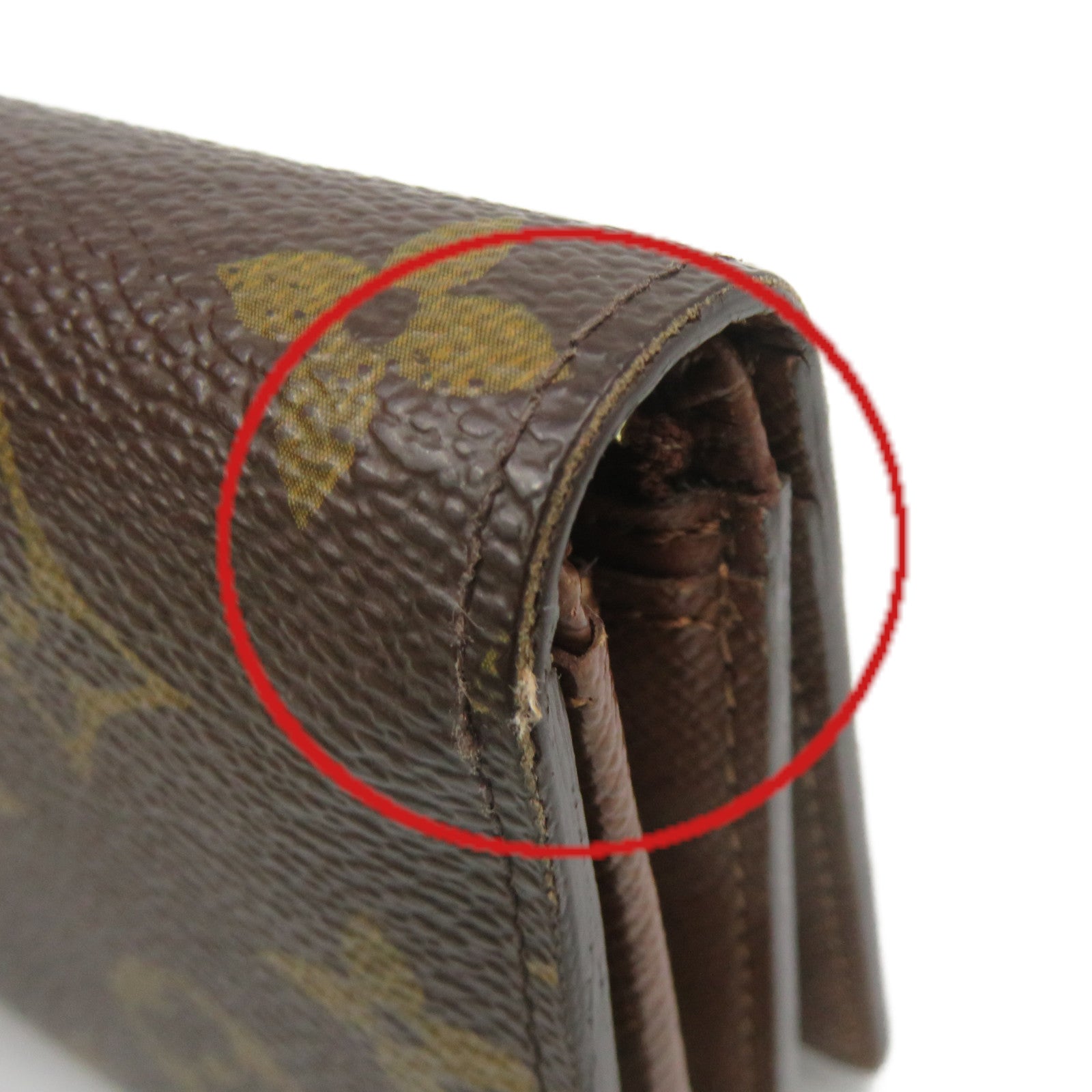 LOUIS VUITTON Monogram Portefeille Tresor Wallet brown
