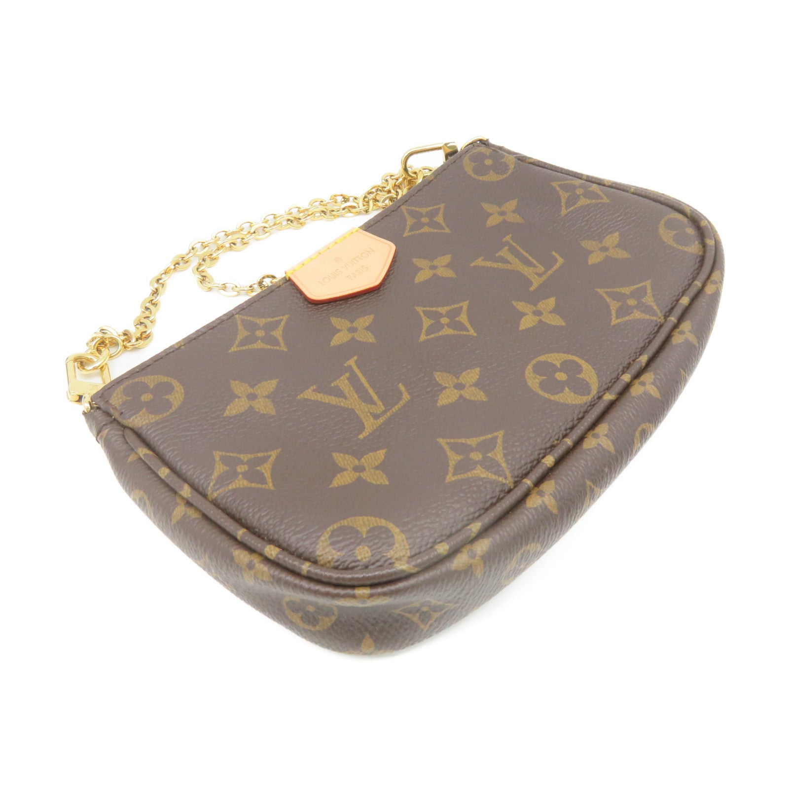 LOUIS VUITTON Monogram Multi Pochette Accessoires Shoulder Bag肩背袋啡色/粉红色